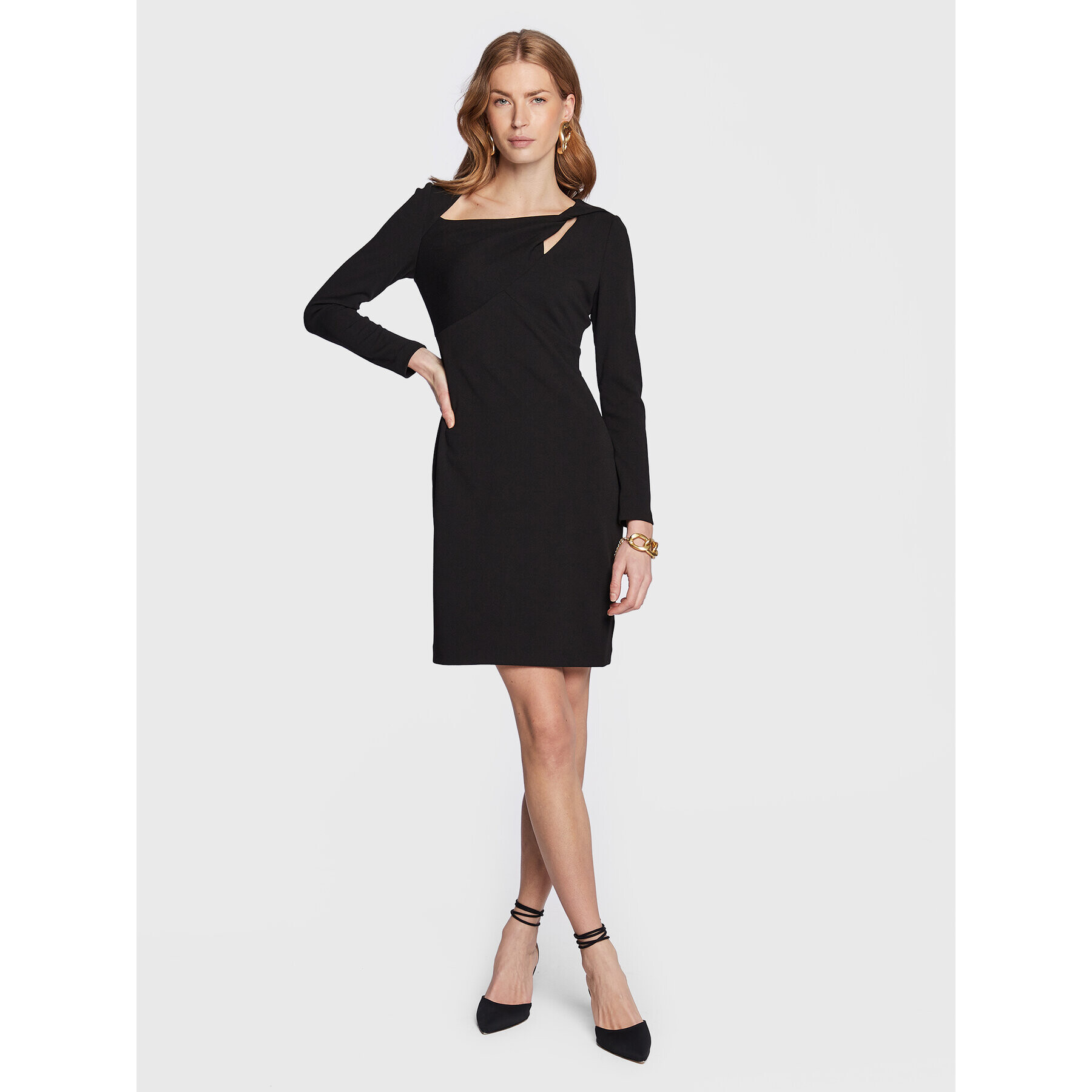 DKNY Ежедневна рокля DD2J141A Черен Regular Fit - Pepit.bg
