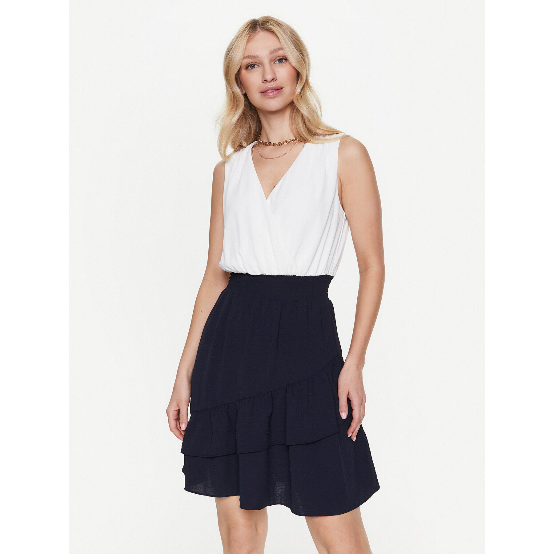 DKNY Ежедневна рокля DD3C783B Екрю Regular Fit - Pepit.bg