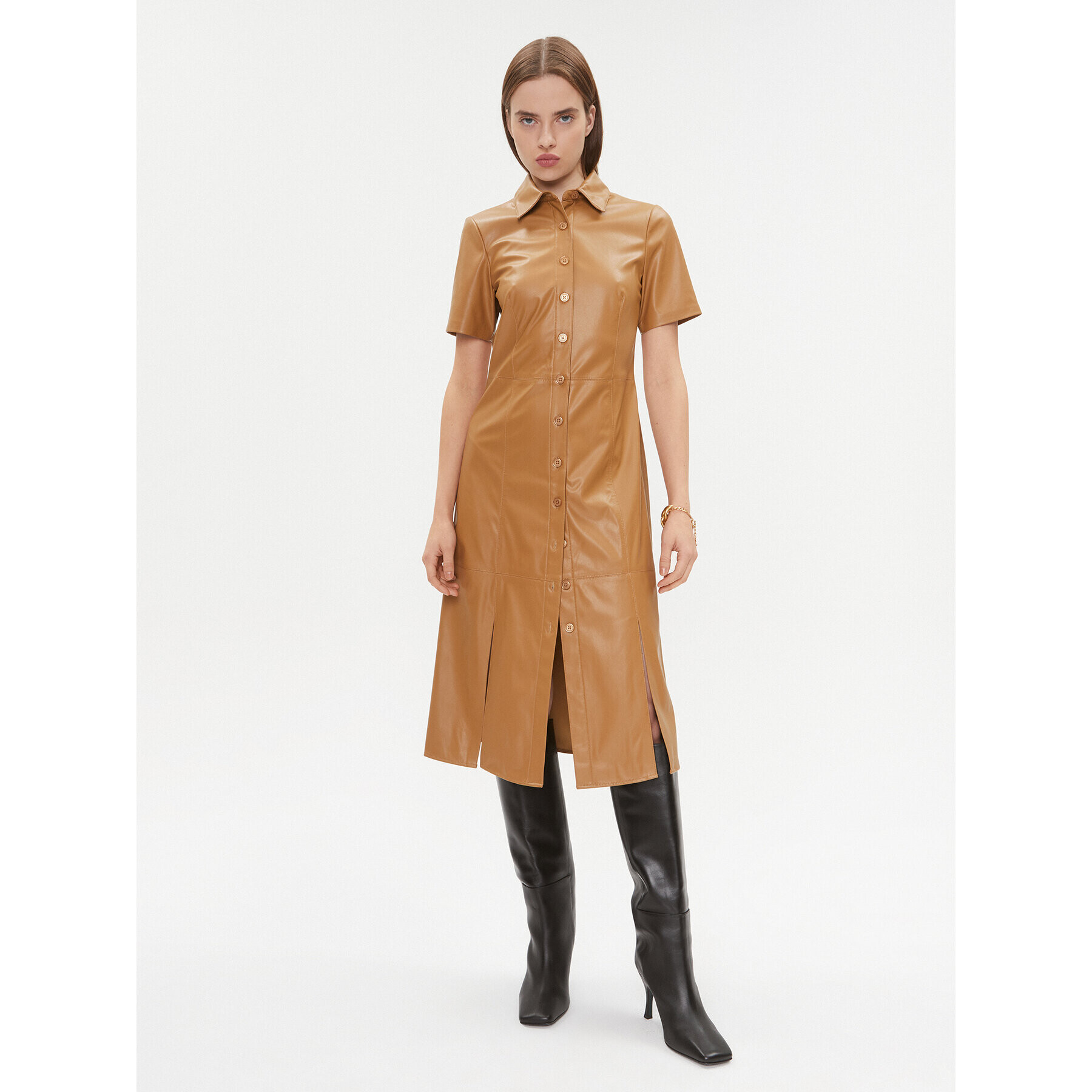 DKNY Ежедневна рокля DD3D4101 Кафяв Regular Fit - Pepit.bg