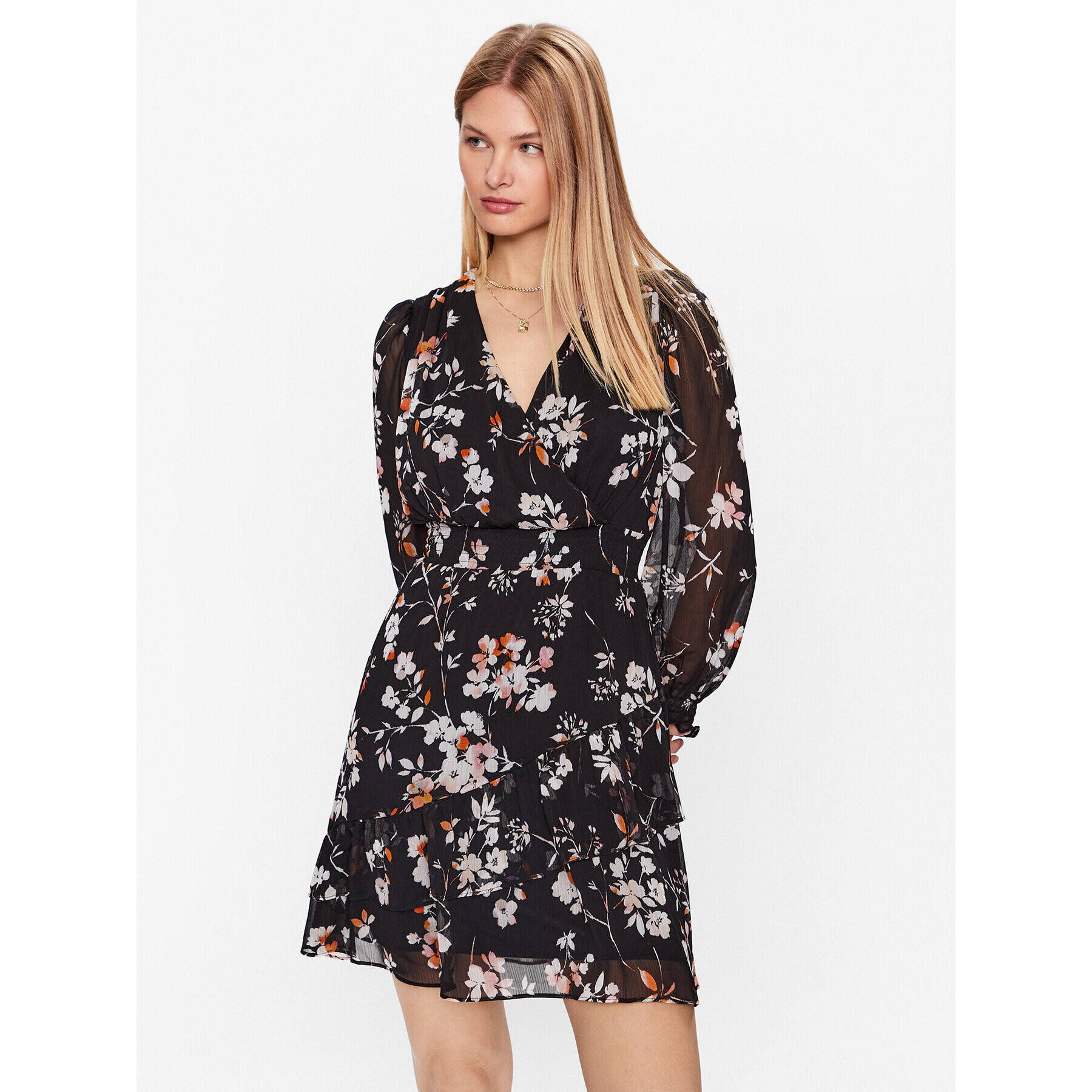 DKNY Ежедневна рокля DD3FI583 Черен Regular Fit - Pepit.bg