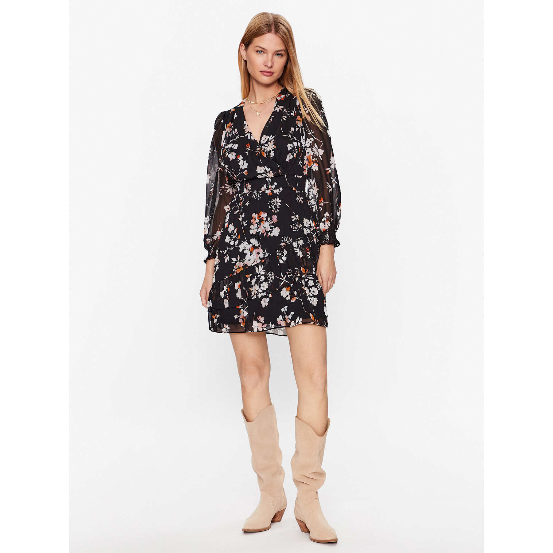 DKNY Ежедневна рокля DD3FI583 Черен Regular Fit - Pepit.bg