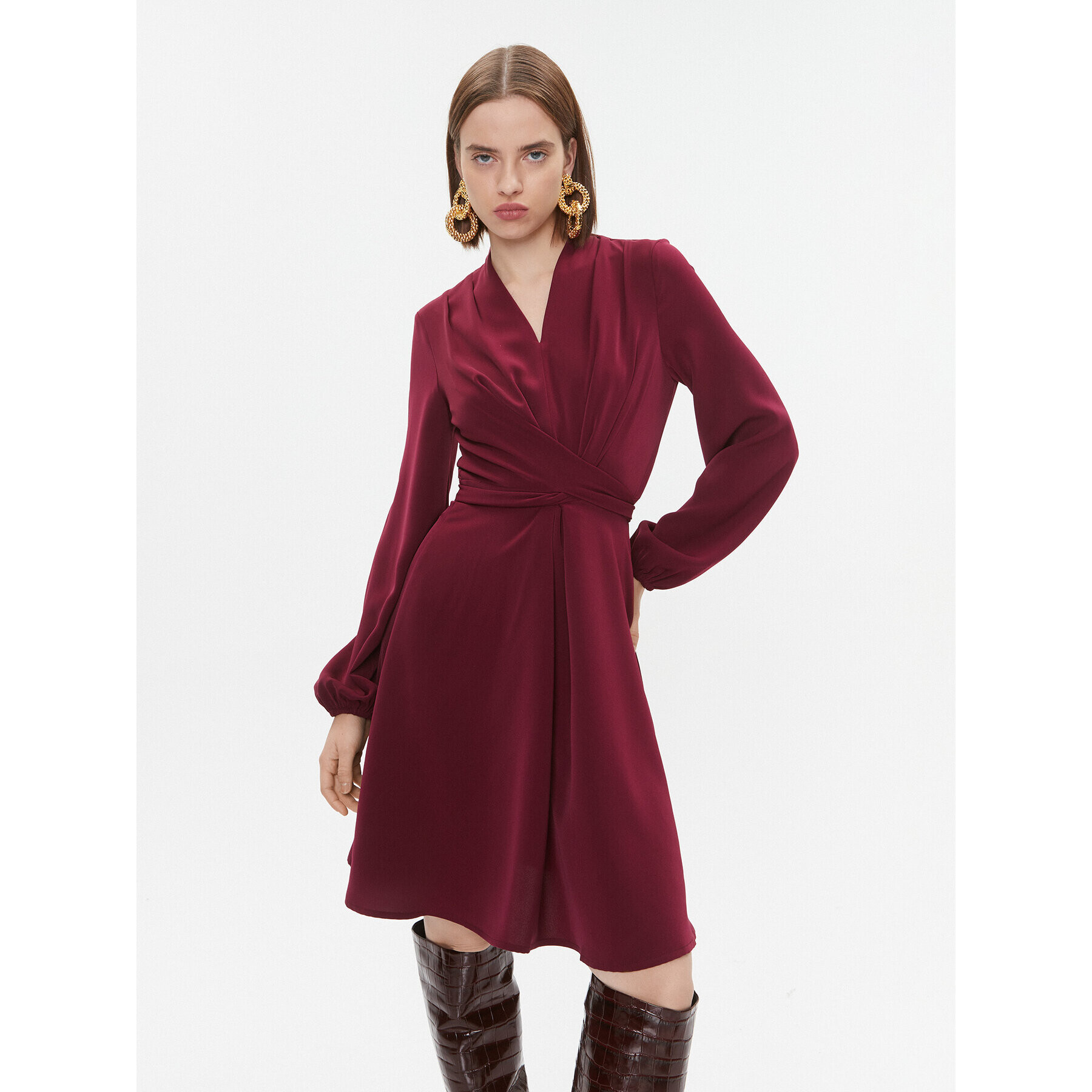 DKNY Ежедневна рокля DD3G2174 Бордо Regular Fit - Pepit.bg