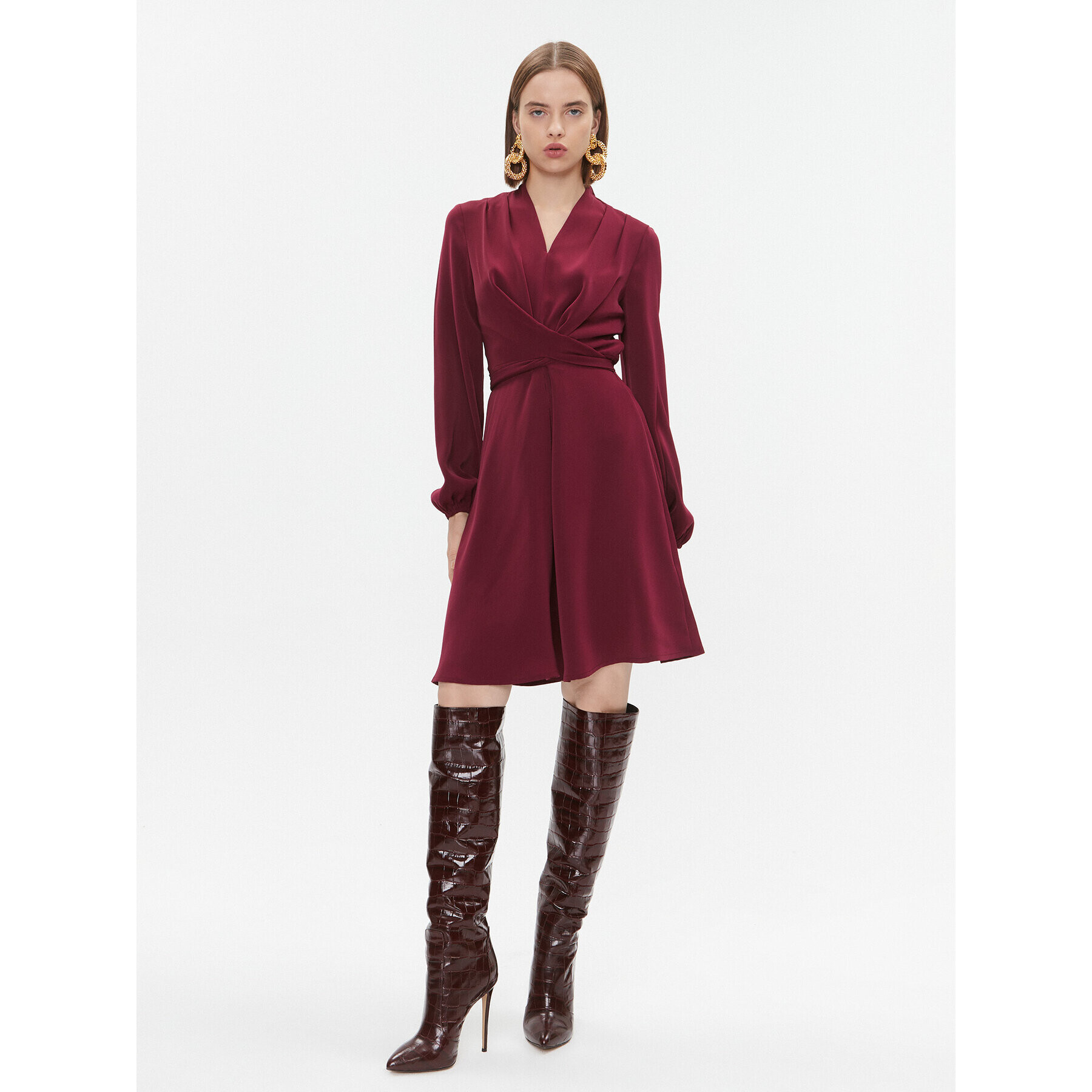DKNY Ежедневна рокля DD3G2174 Бордо Regular Fit - Pepit.bg