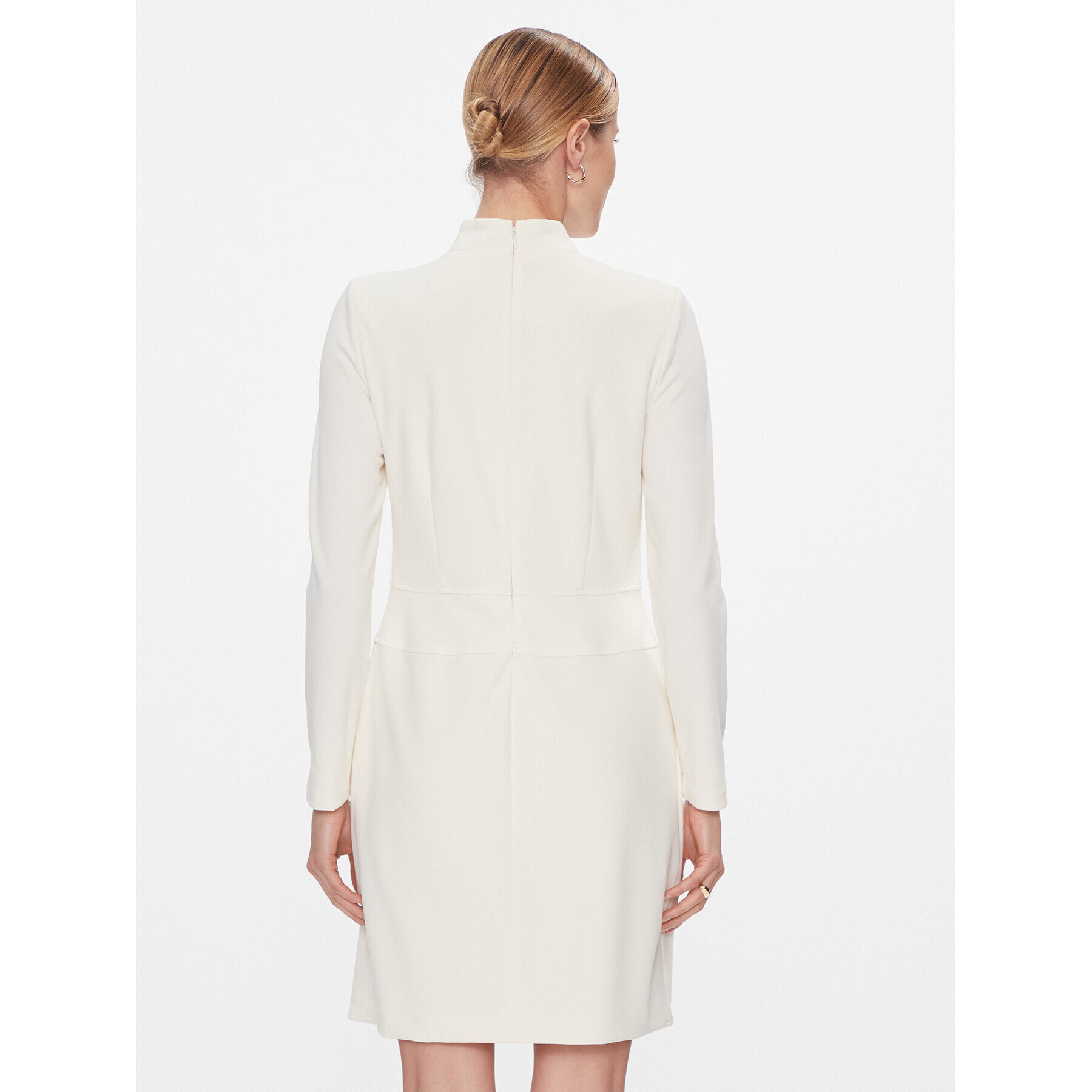 DKNY Коктейлна рокля DD3J1430 Екрю Regular Fit - Pepit.bg