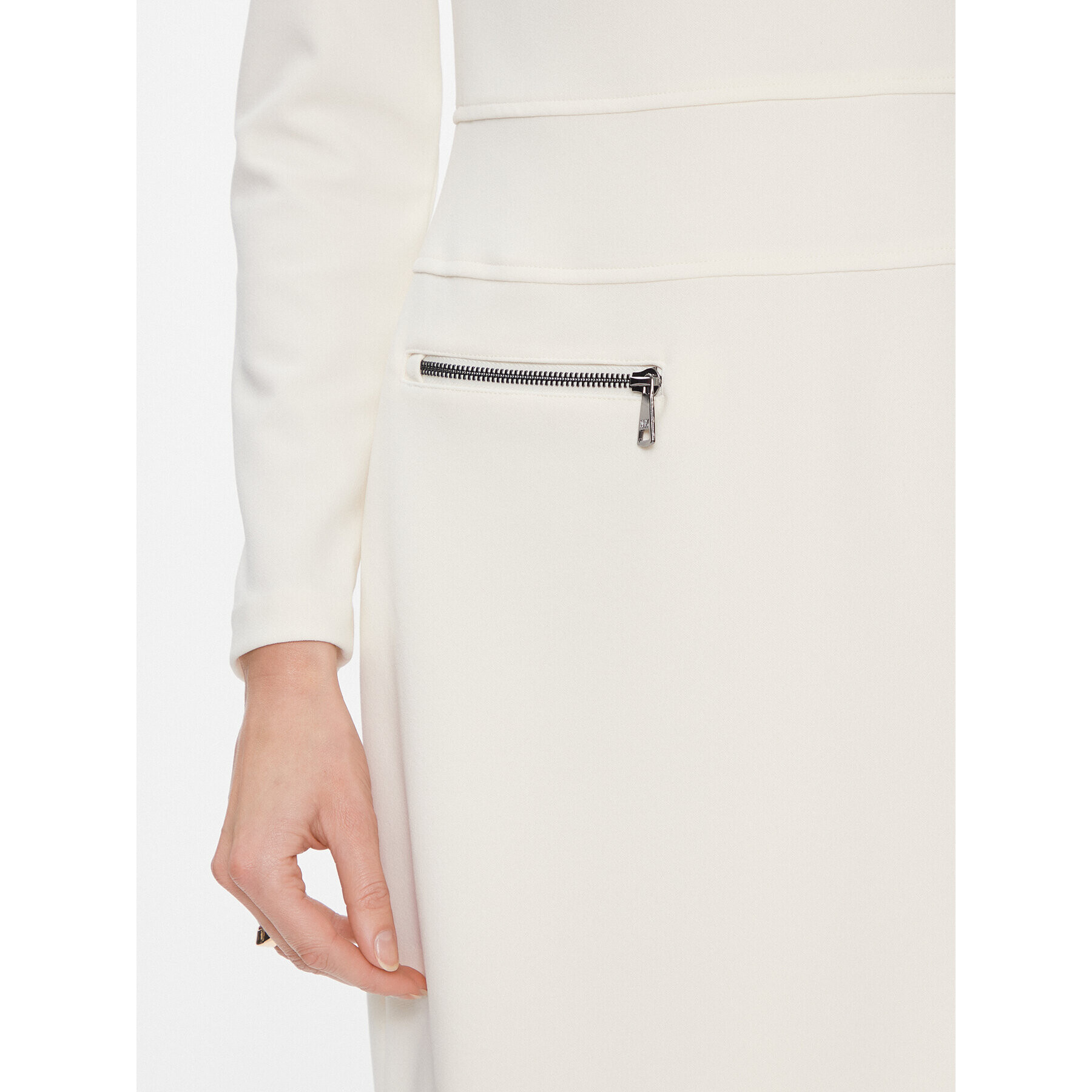 DKNY Коктейлна рокля DD3J1430 Екрю Regular Fit - Pepit.bg