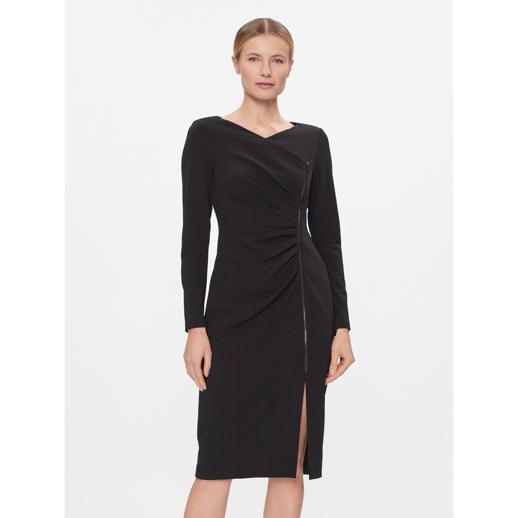 DKNY Коктейлна рокля DD3J1493 Черен Regular Fit - Pepit.bg