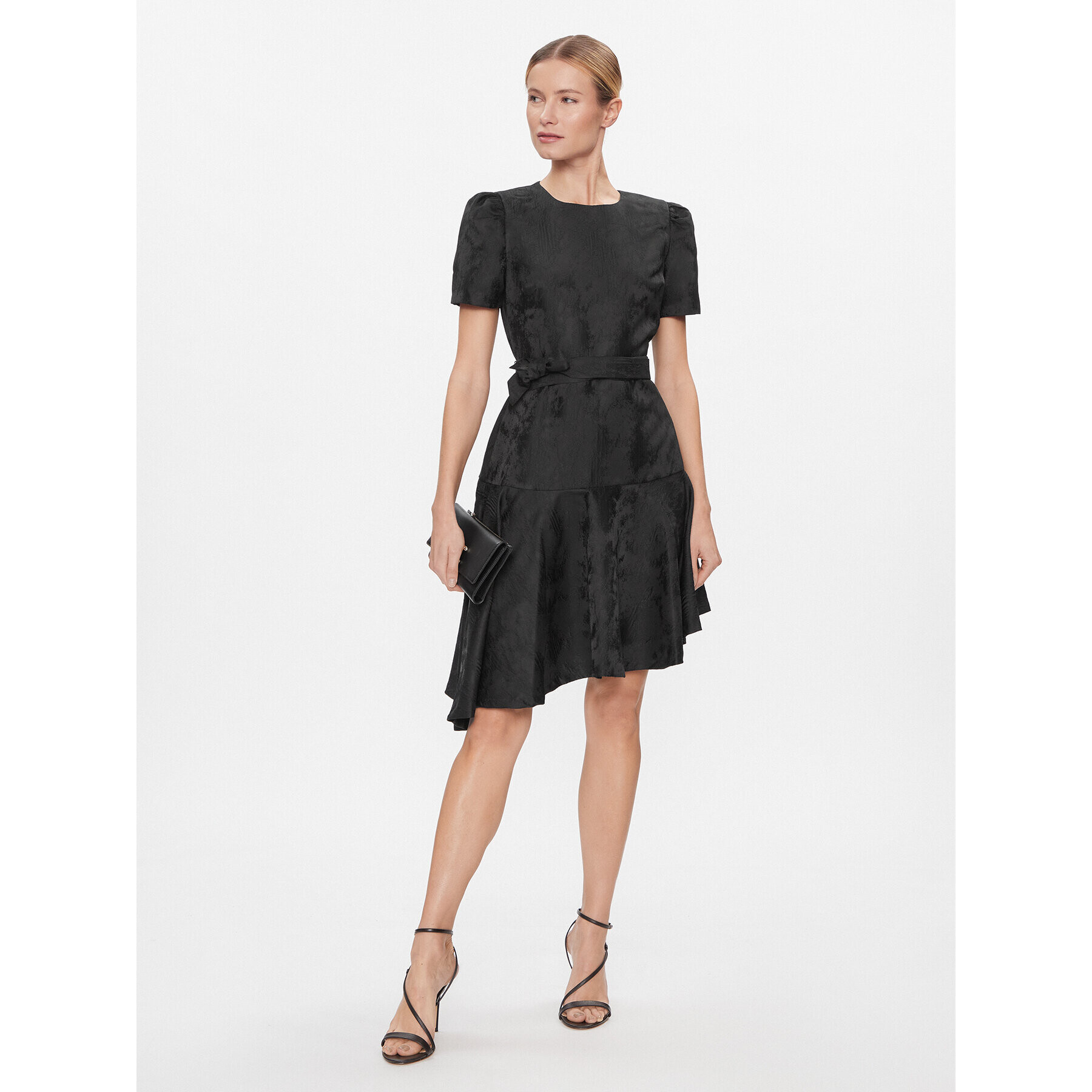 DKNY Коктейлна рокля DD3JQ466 Черен Regular Fit - Pepit.bg
