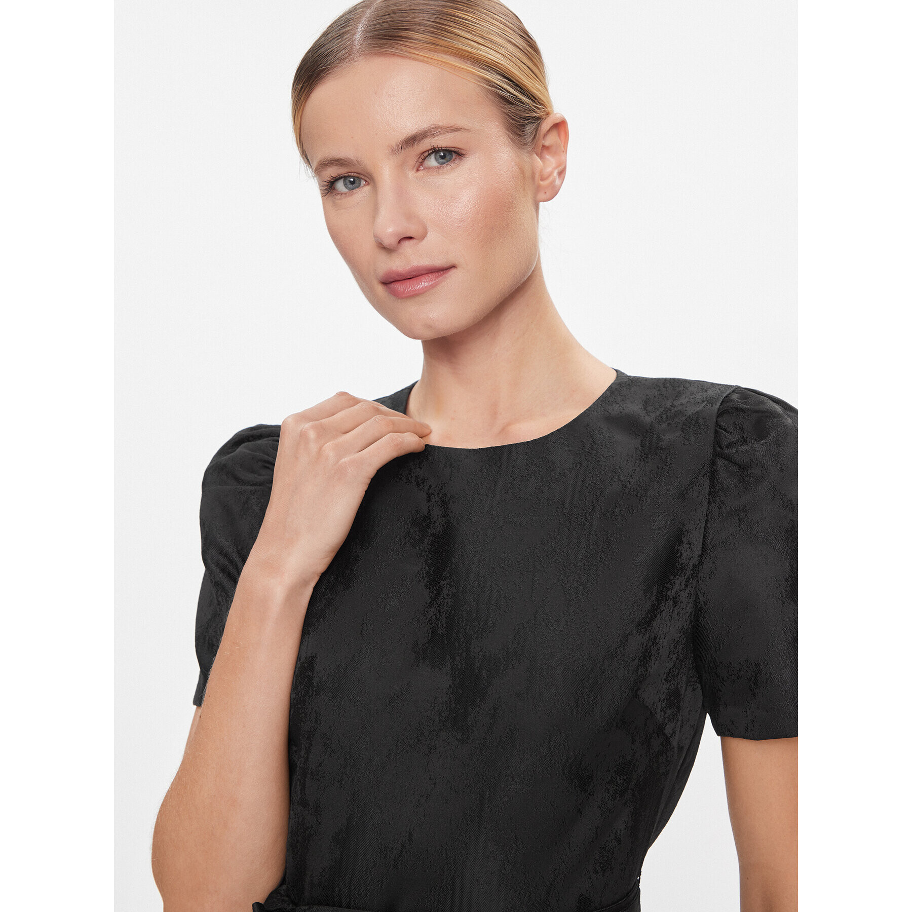 DKNY Коктейлна рокля DD3JQ466 Черен Regular Fit - Pepit.bg