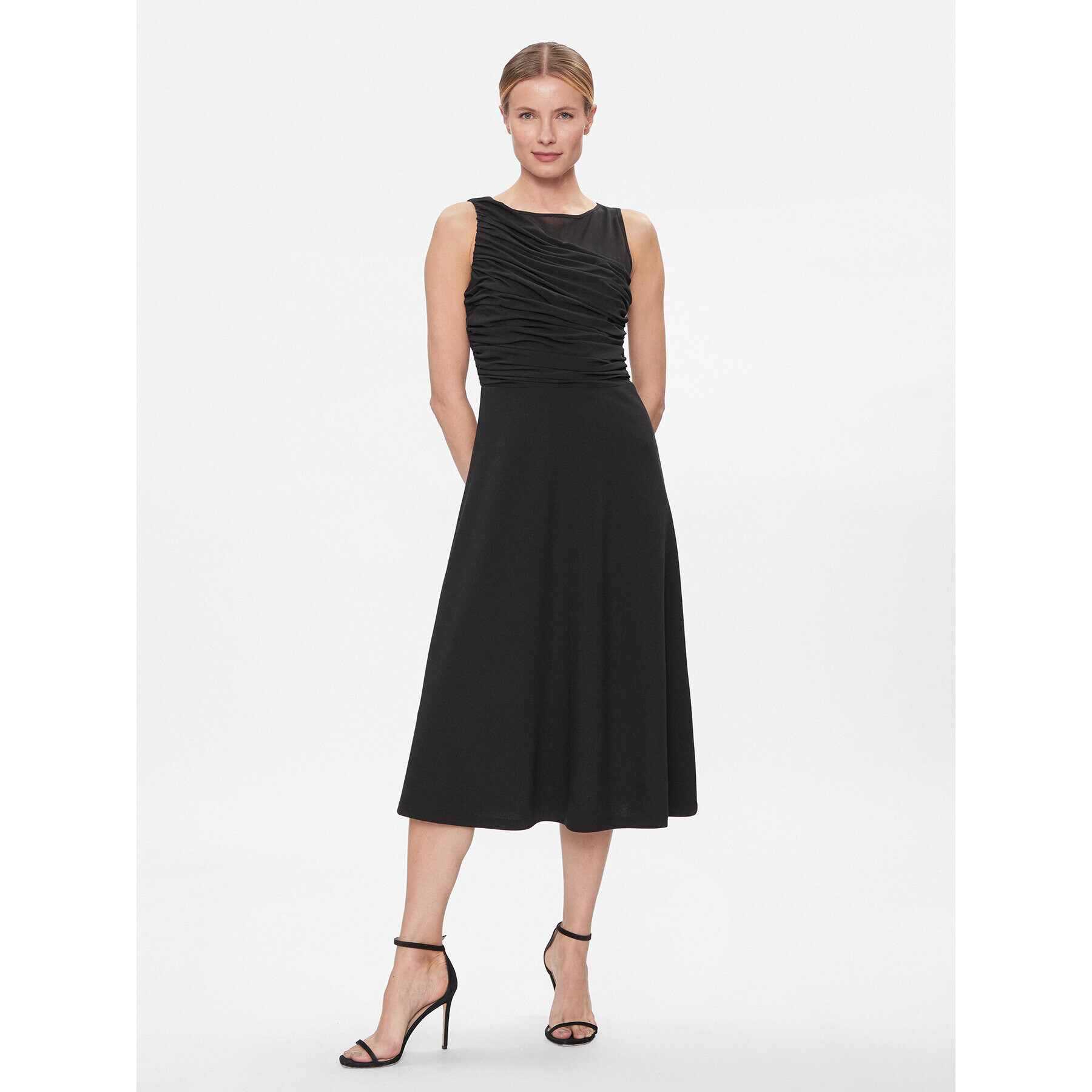 DKNY Коктейлна рокля DD3KP365 Черен Regular Fit - Pepit.bg