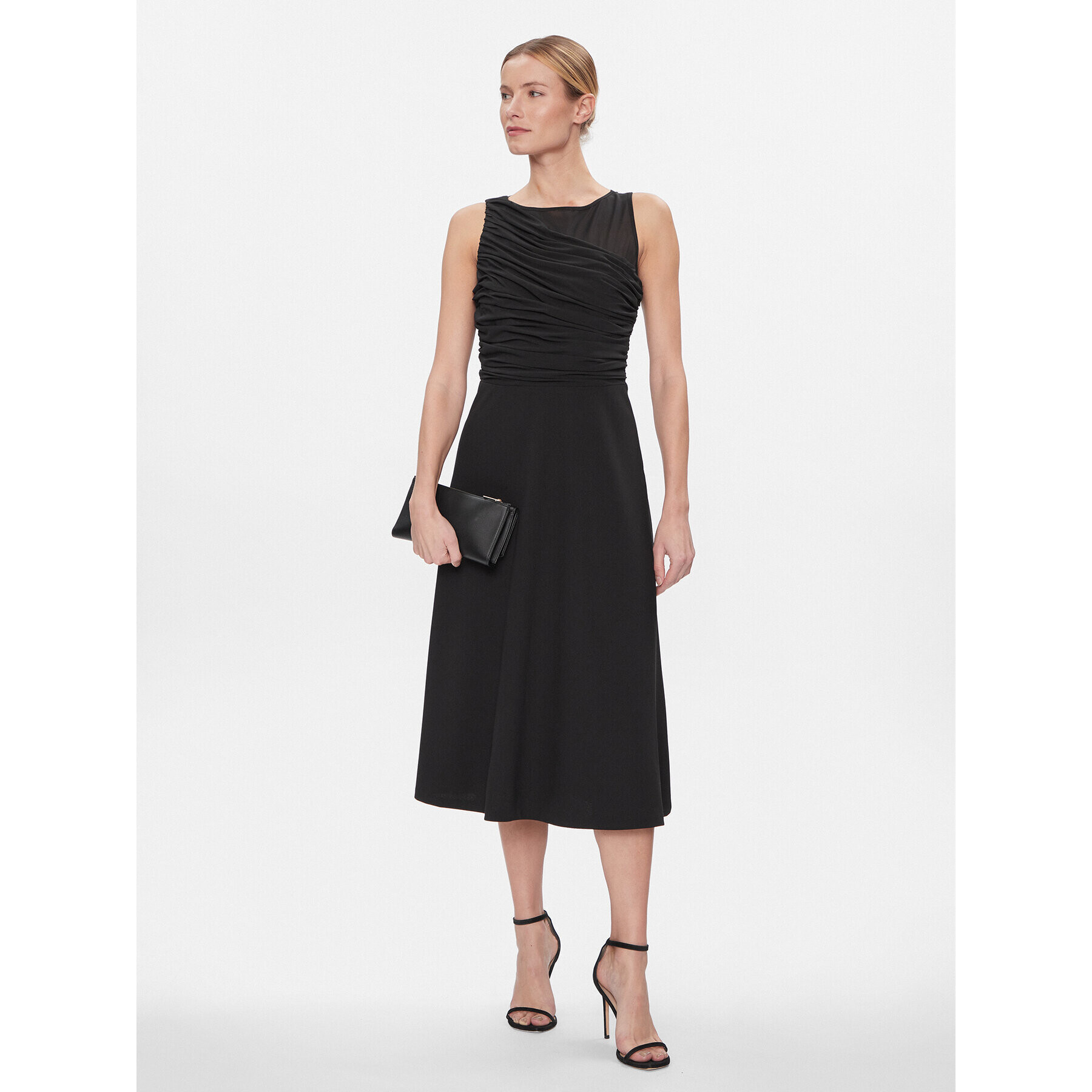 DKNY Коктейлна рокля DD3KP365 Черен Regular Fit - Pepit.bg