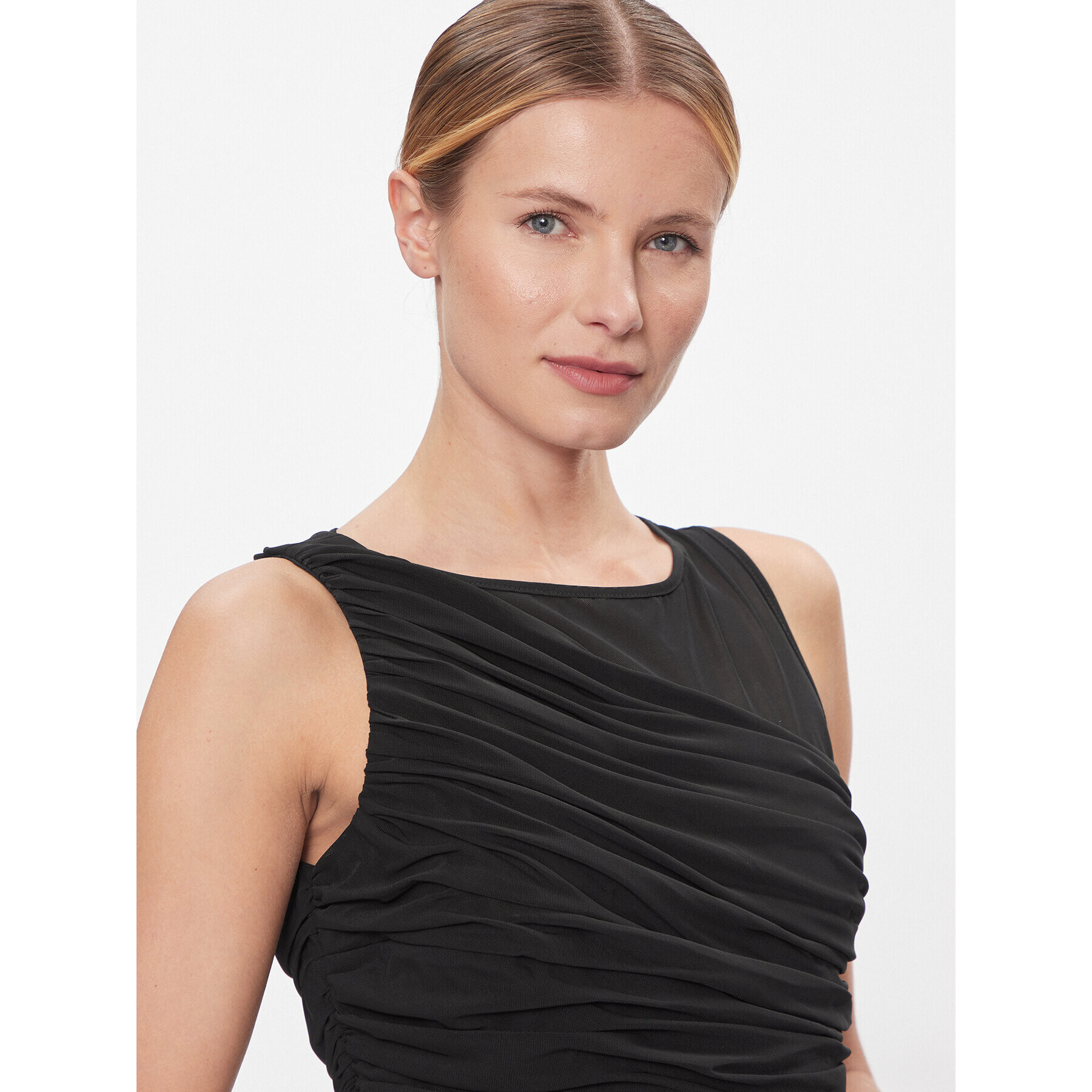 DKNY Коктейлна рокля DD3KP365 Черен Regular Fit - Pepit.bg