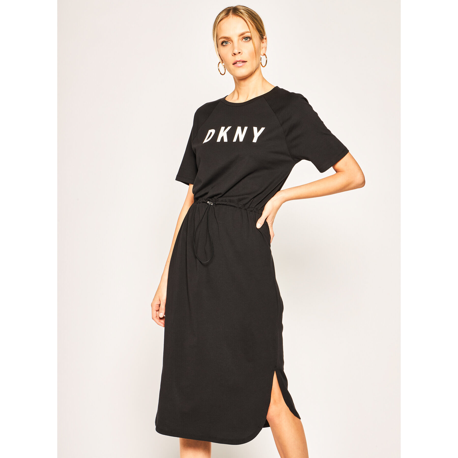 DKNY Ежедневна рокля P0AD7EGQ Черен Regular Fit - Pepit.bg