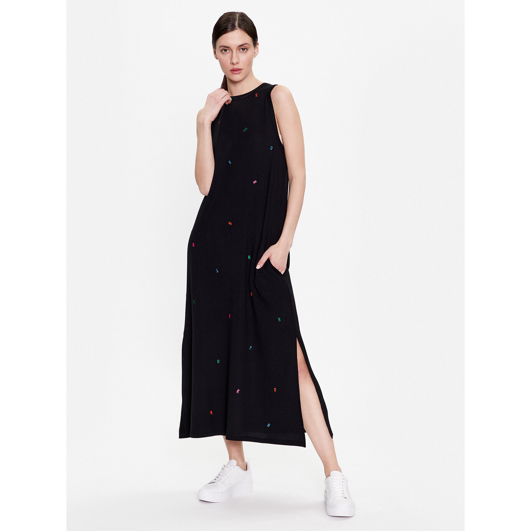 DKNY Ежедневна рокля YI2622627 Черен Regular Fit - Pepit.bg