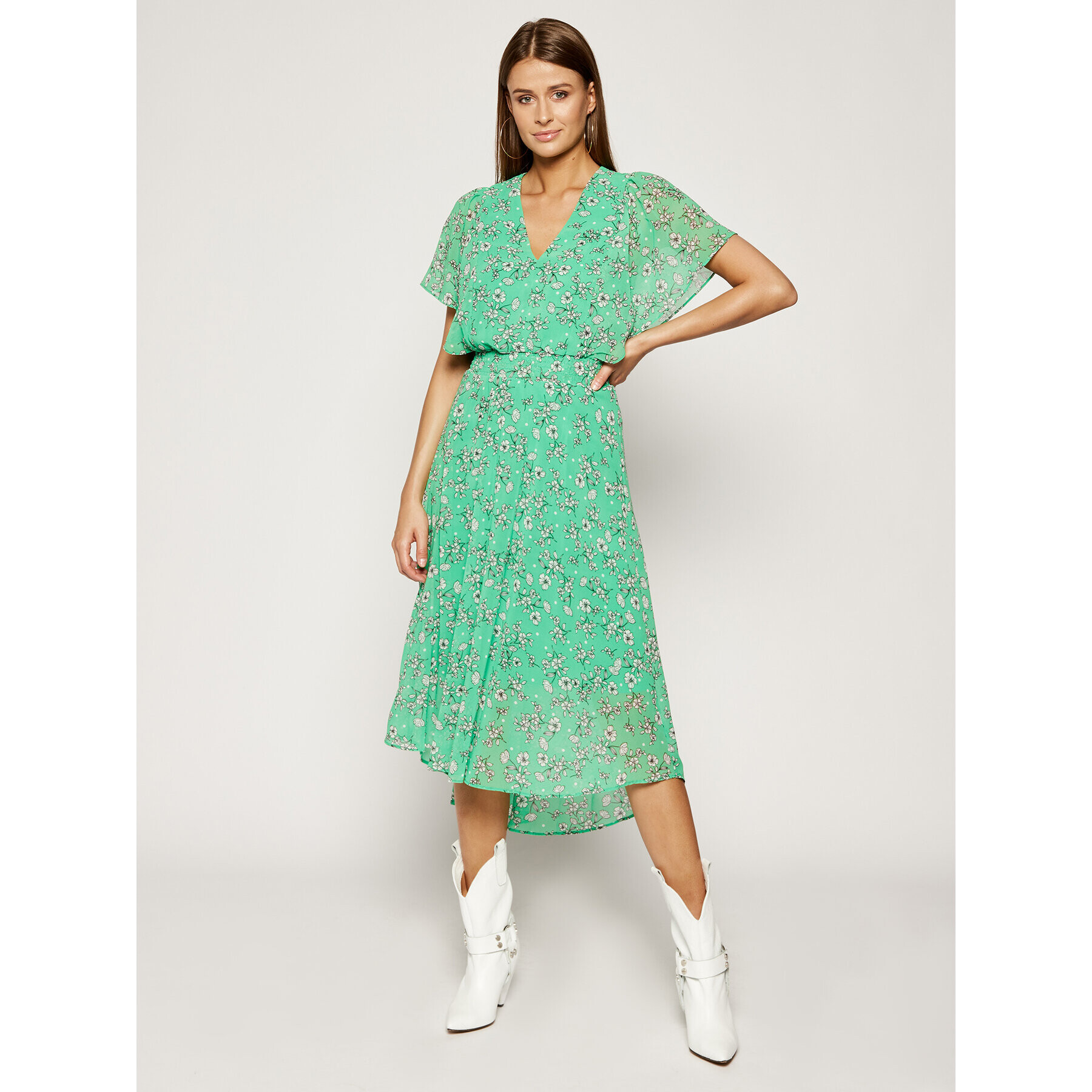 DKNY Ежедневна рокля DD0AD765 Зелен Regular Fit - Pepit.bg