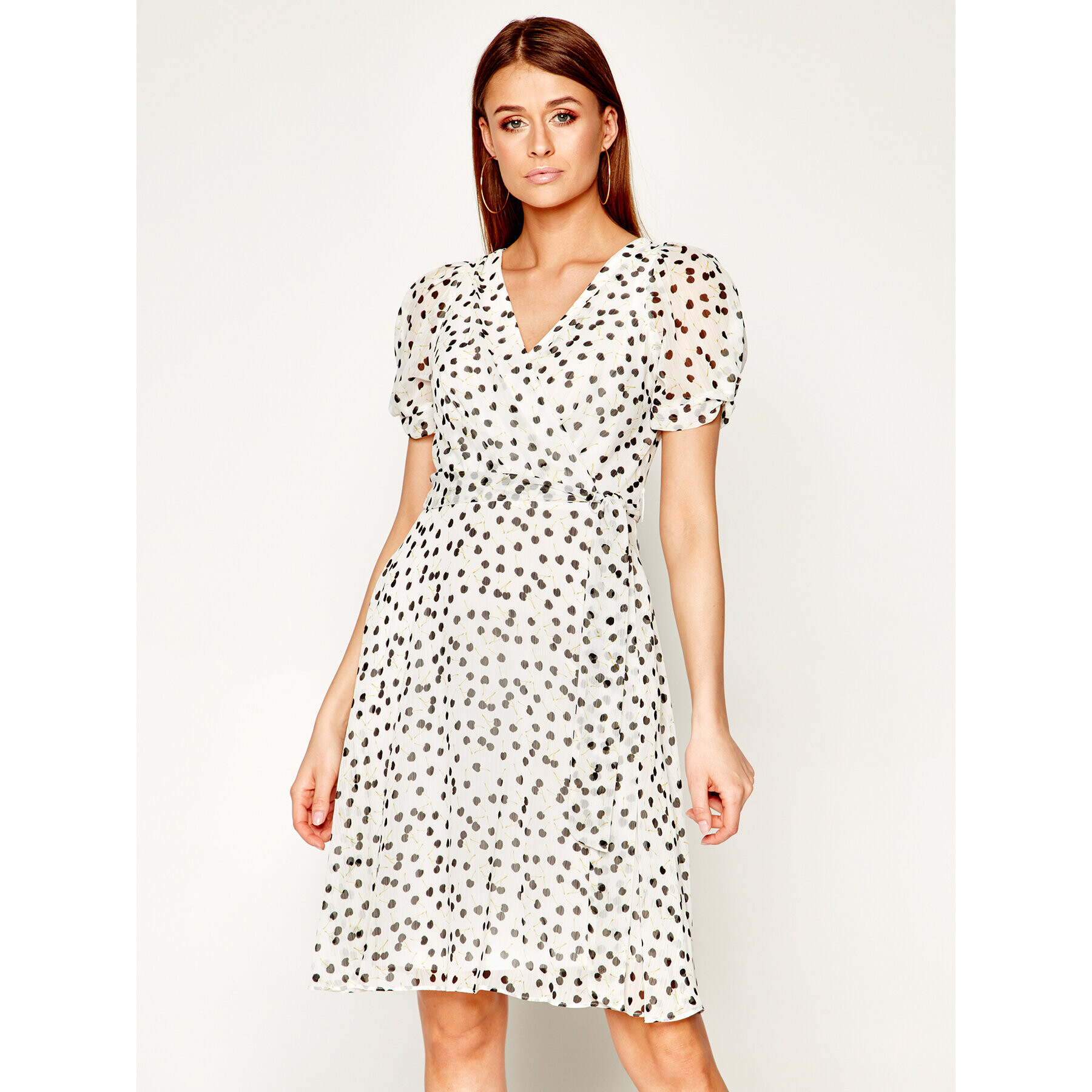 DKNY Ежедневна рокля DD0AJ722 Бял Regular Fit - Pepit.bg