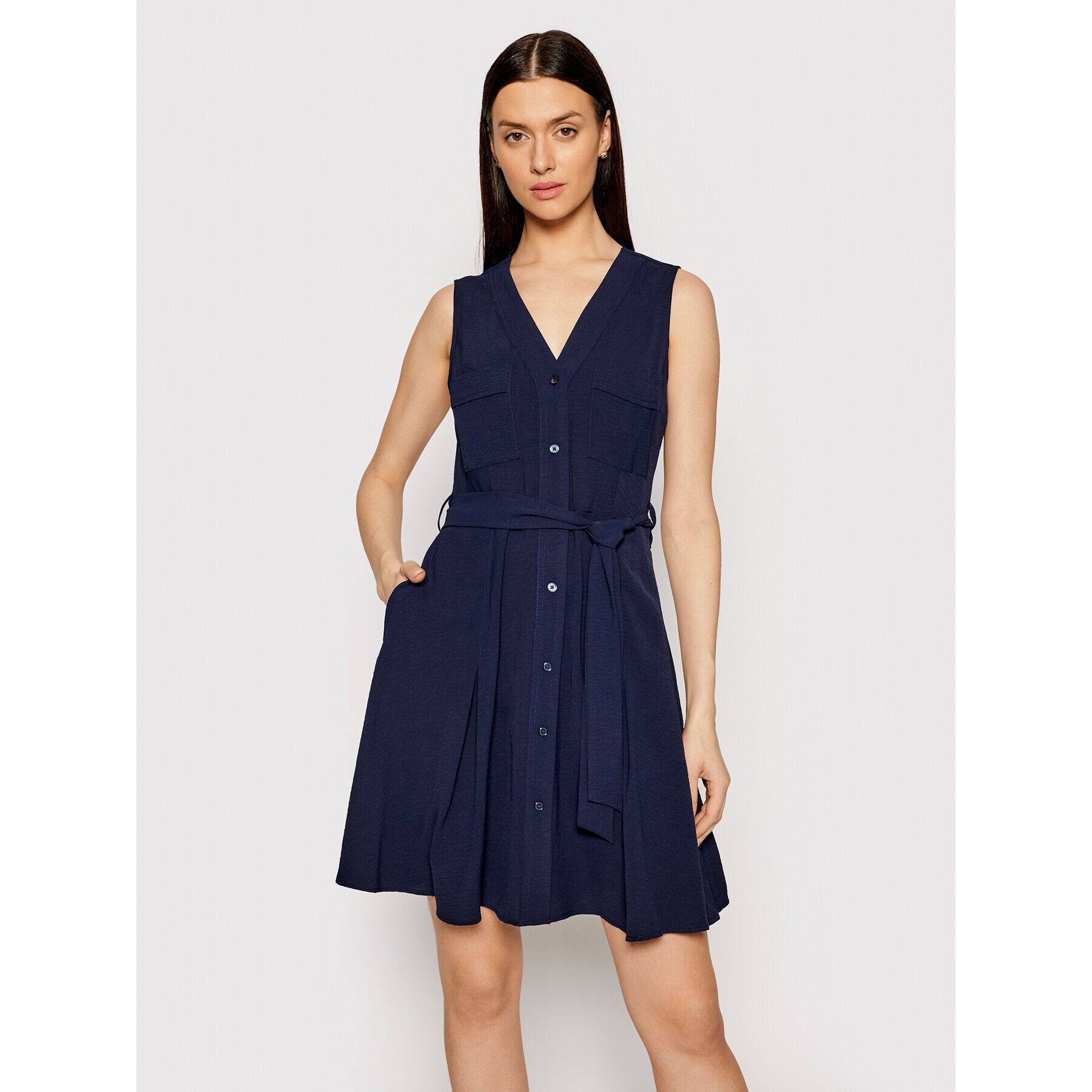 DKNY Ежедневна рокля DD1A7685 Тъмносин Regular Fit - Pepit.bg