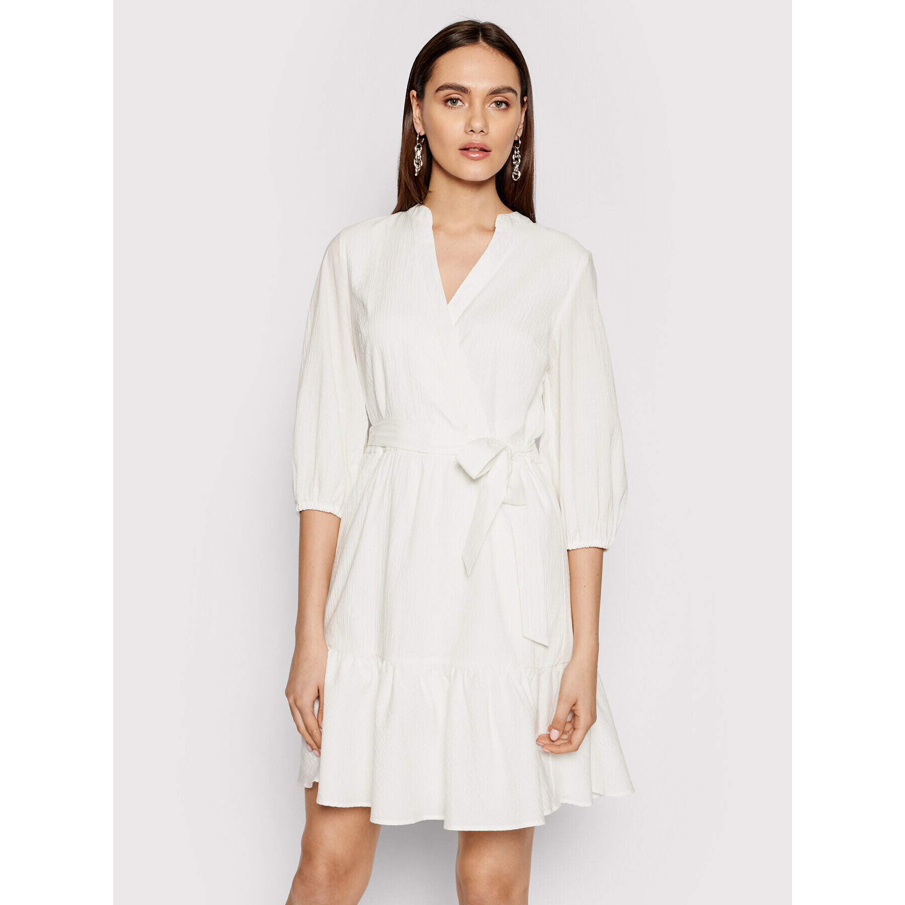 DKNY Ежедневна рокля DD1BD345 Бял Regular Fit - Pepit.bg