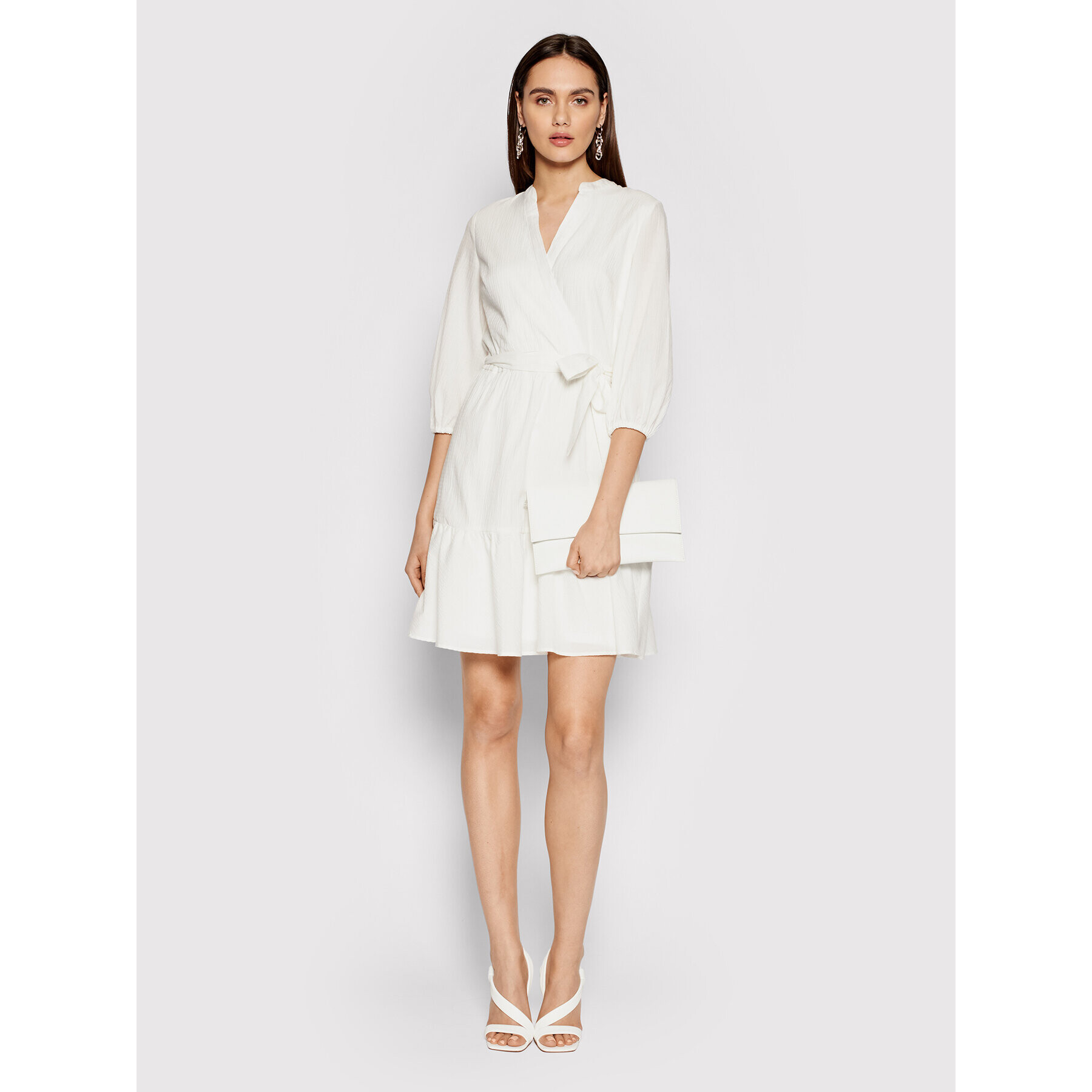 DKNY Ежедневна рокля DD1BD345 Бял Regular Fit - Pepit.bg