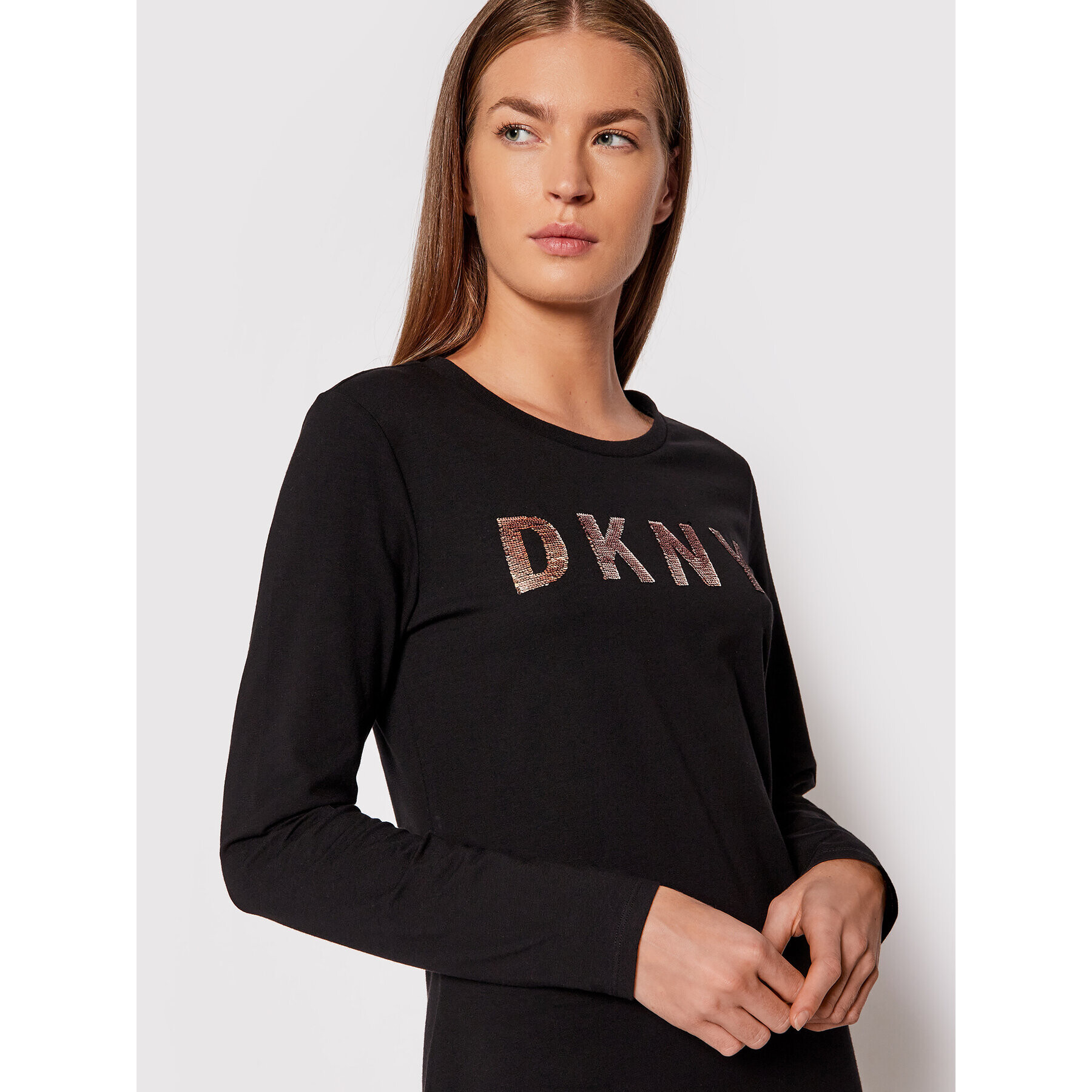 DKNY Ежедневна рокля DD1GN18R Черен Regular Fit - Pepit.bg