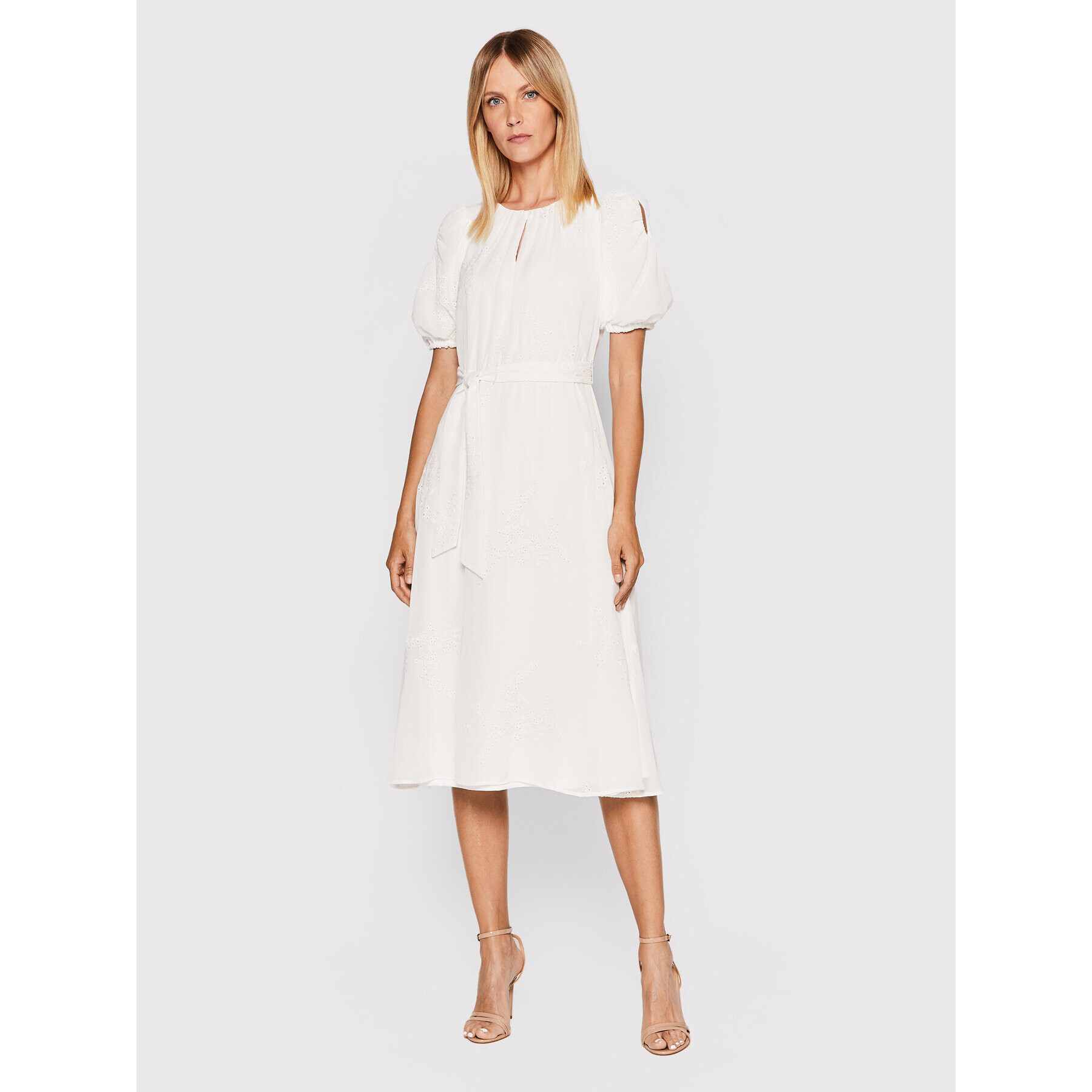 DKNY Ежедневна рокля DD2BE308 Бял Regular Fit - Pepit.bg