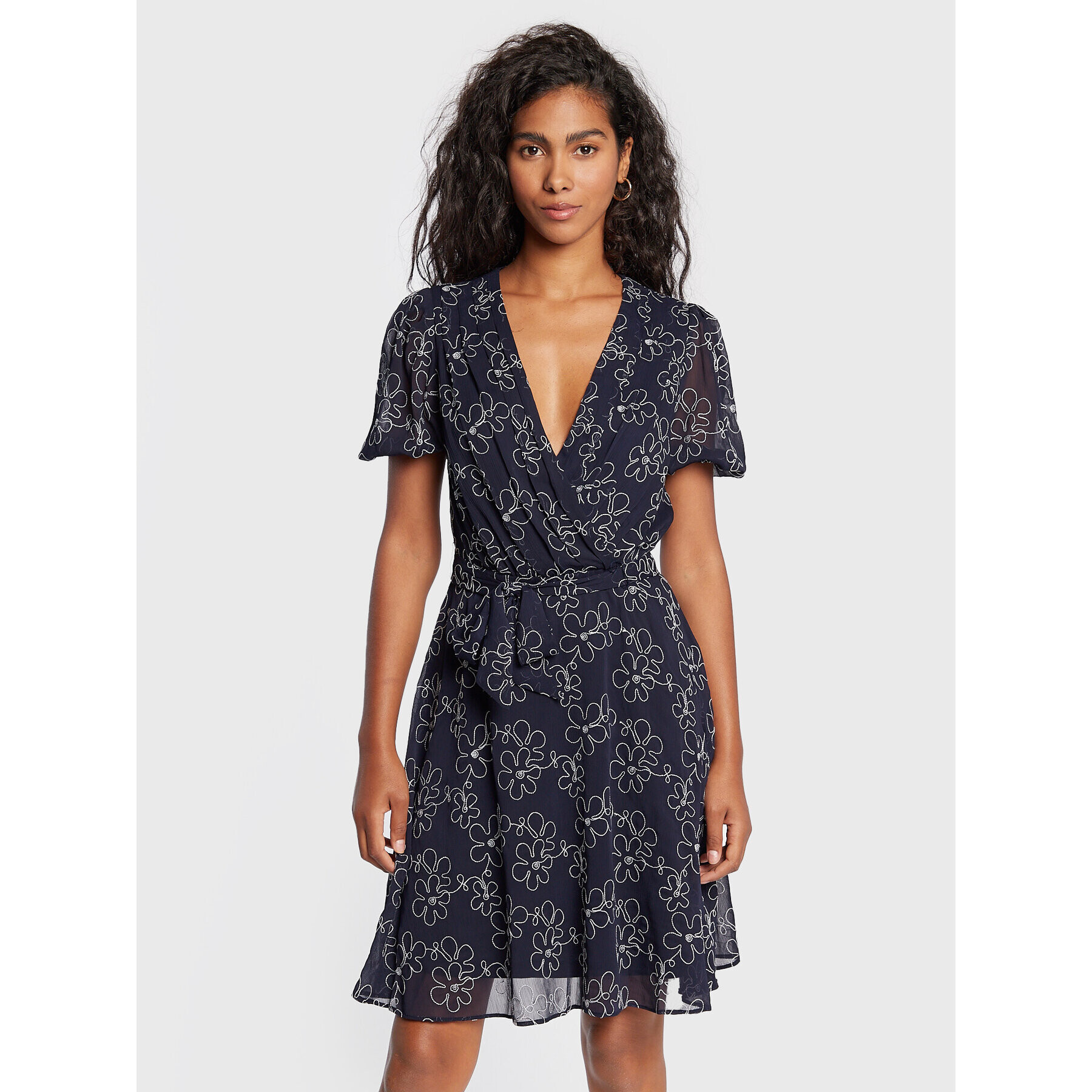 DKNY Ежедневна рокля DD2F3346 Тъмносин Regular Fit - Pepit.bg