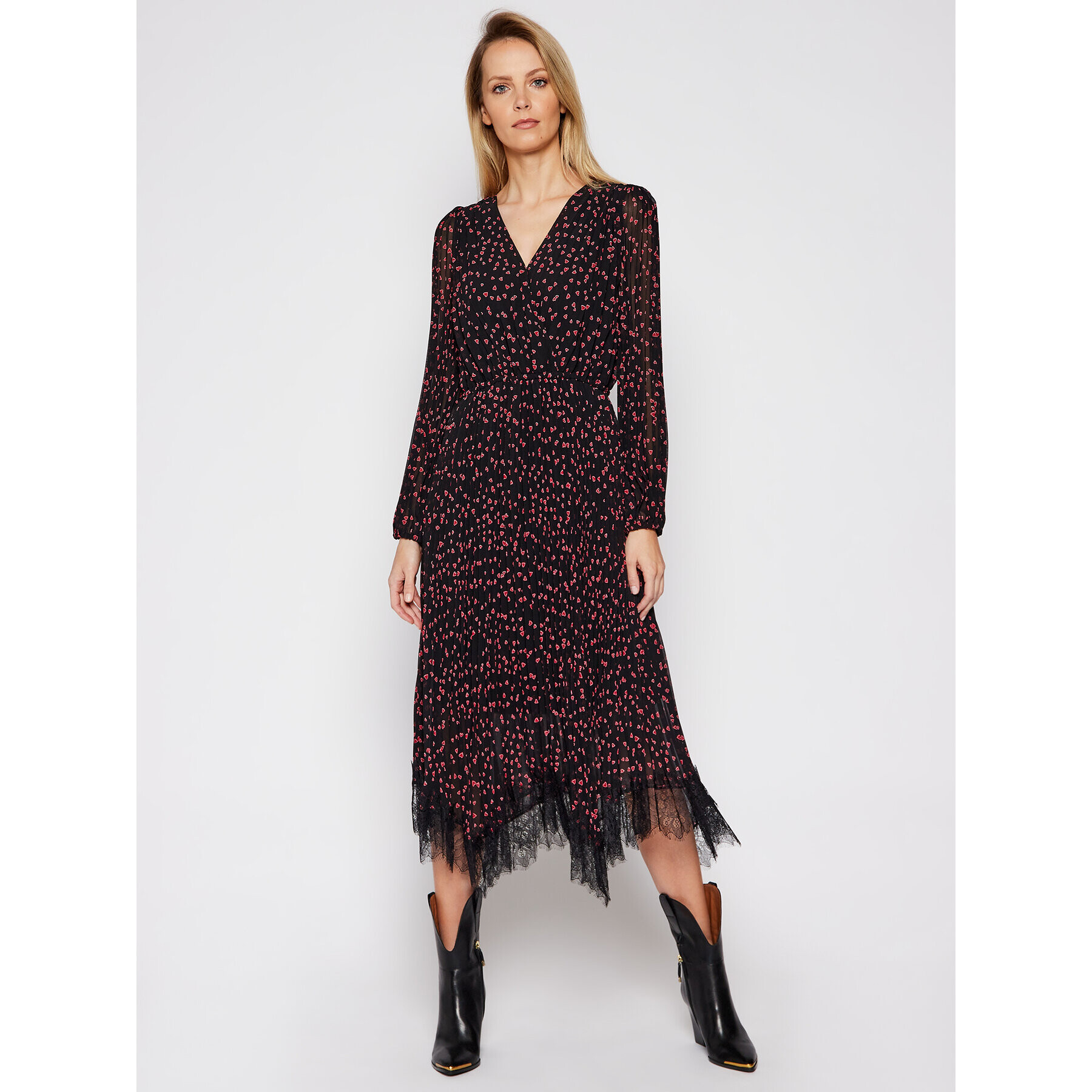 DKNY Ежедневна рокля P0JBVHOK Черен Regular Fit - Pepit.bg