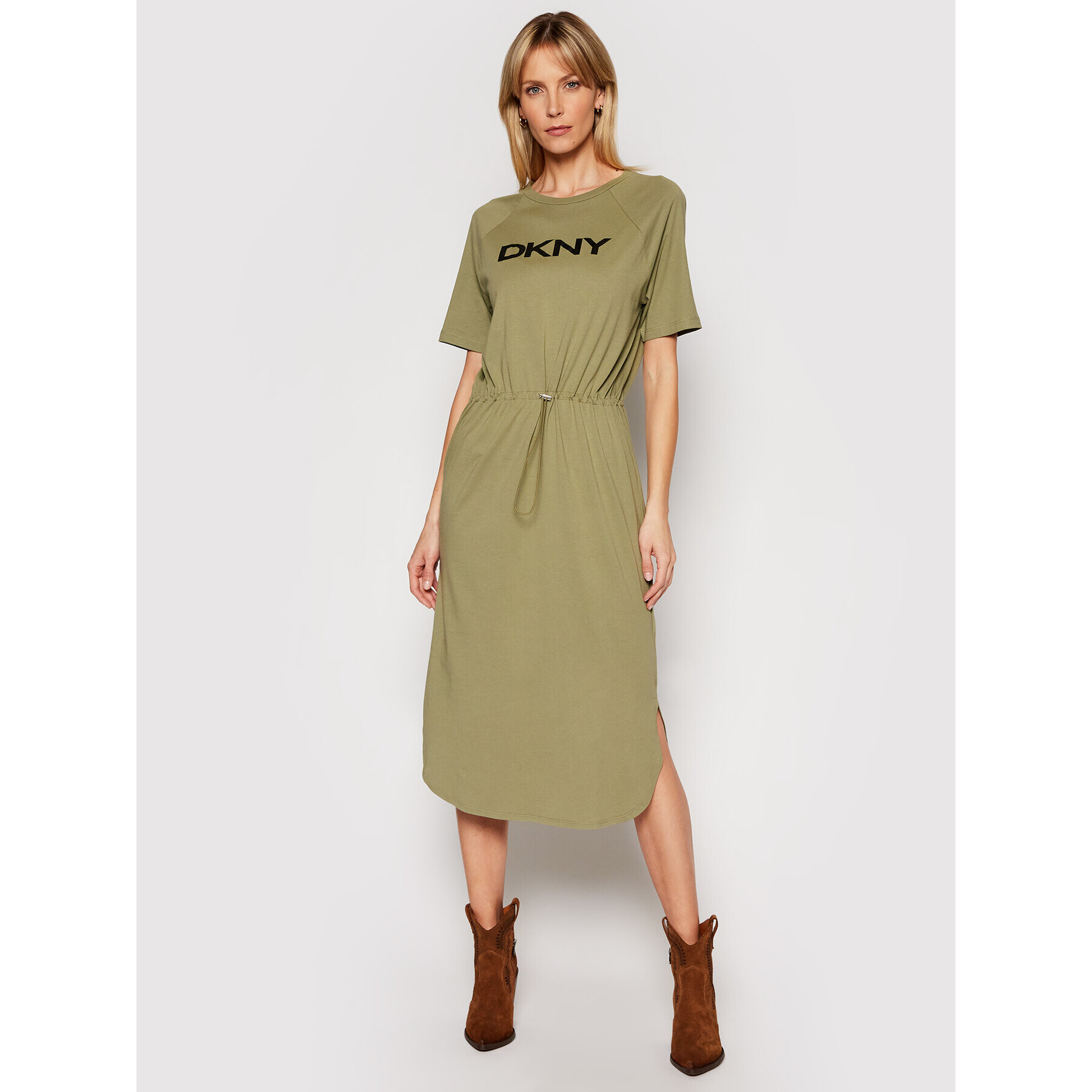 DKNY Ежедневна рокля P1BD7EGQ Зелен Regular Fit - Pepit.bg