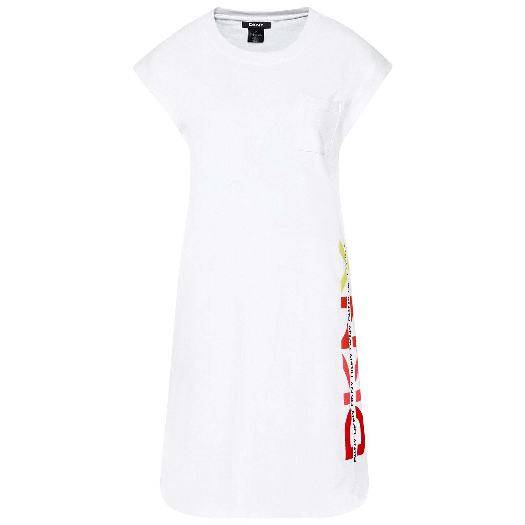 DKNY Ежедневна рокля P1BUTB2J Бял Regular Fit - Pepit.bg