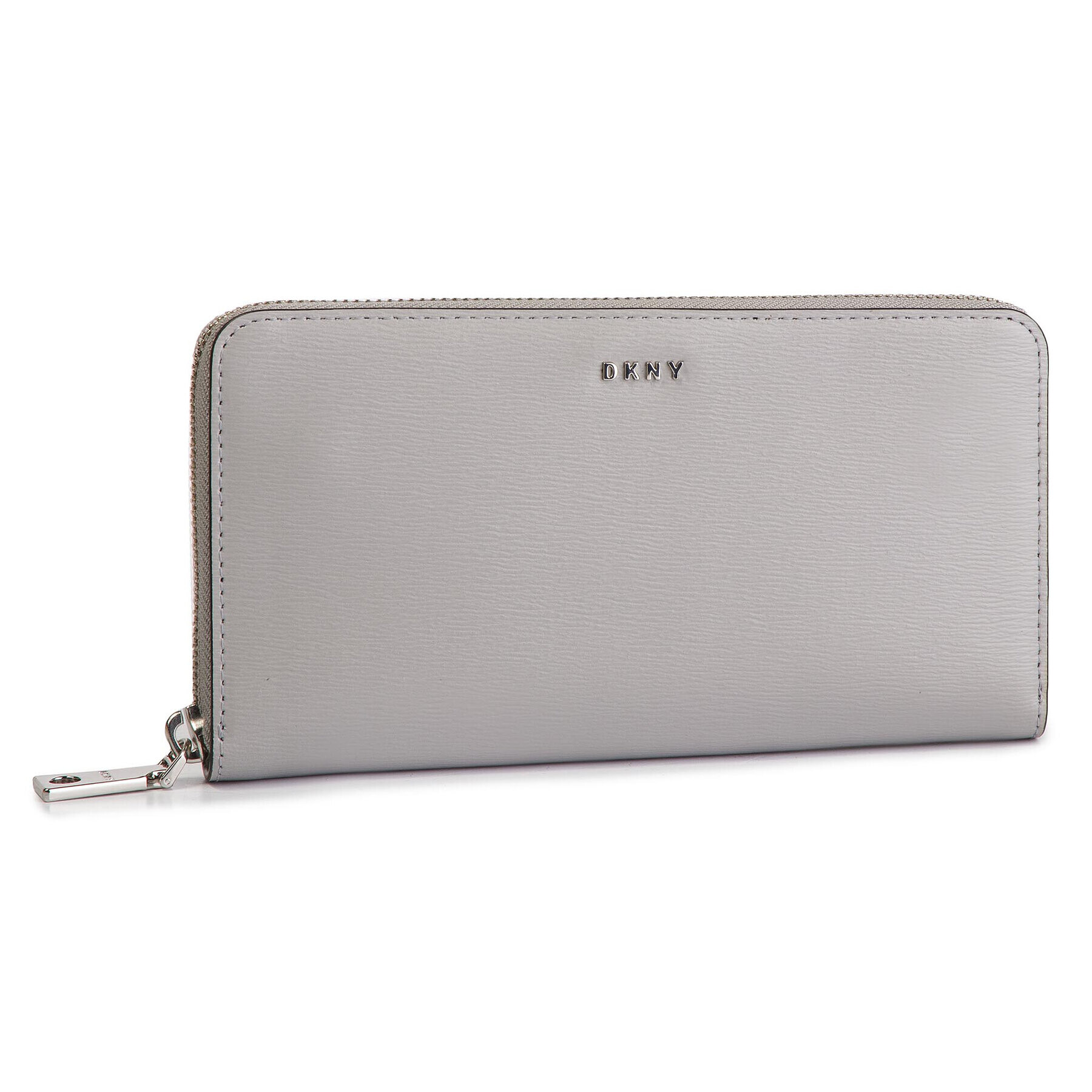 DKNY Голям дамски портфейл Bryant New Zip Around R8313658 Сив - Pepit.bg