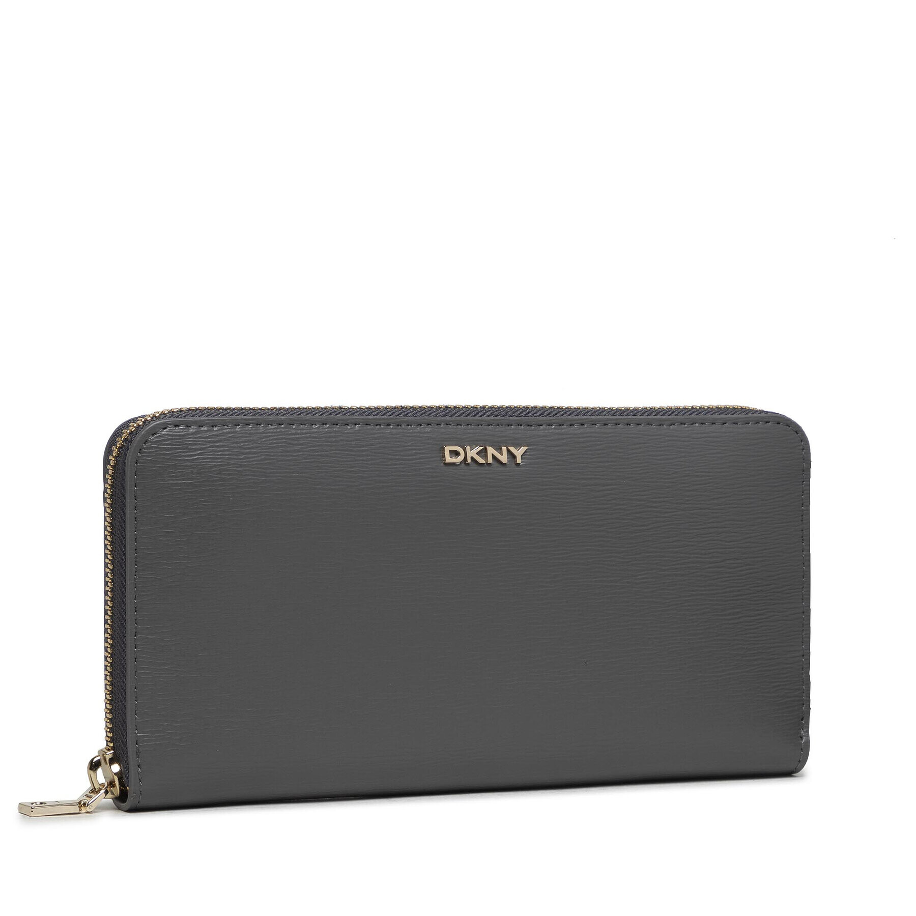 DKNY Голям дамски портфейл Bryant-New Zip Around R8313658 Сив - Pepit.bg