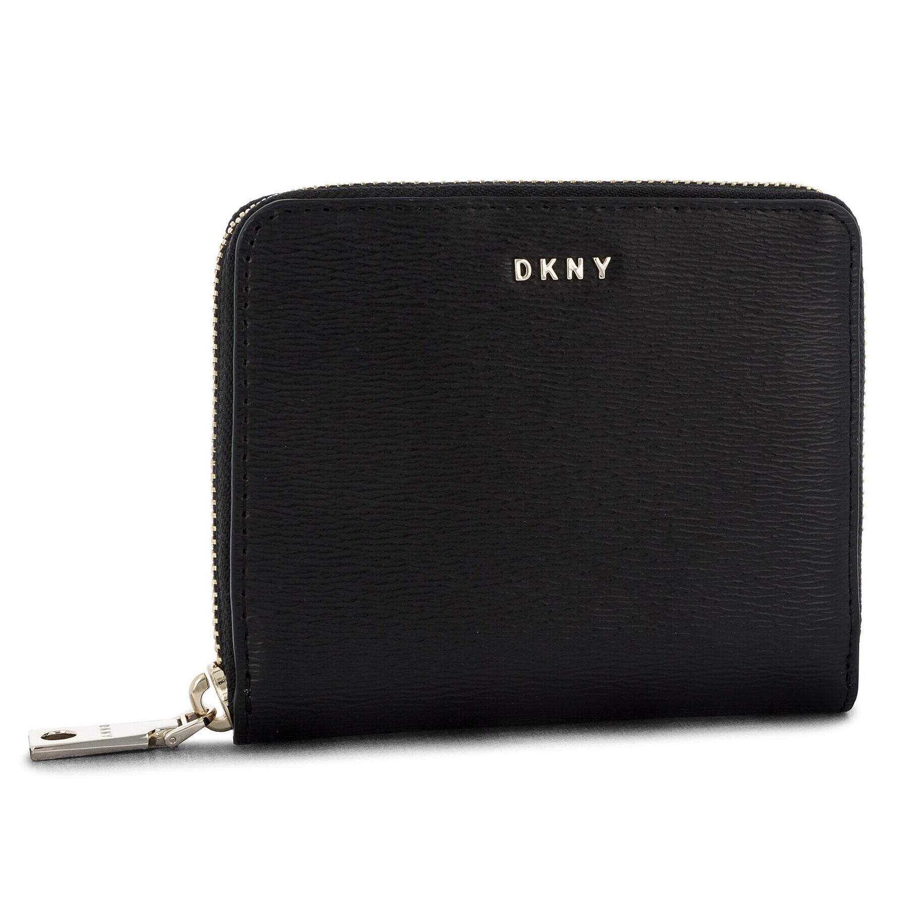 DKNY Голям дамски портфейл Bryant Sm Zip Around R8313656 Черен - Pepit.bg