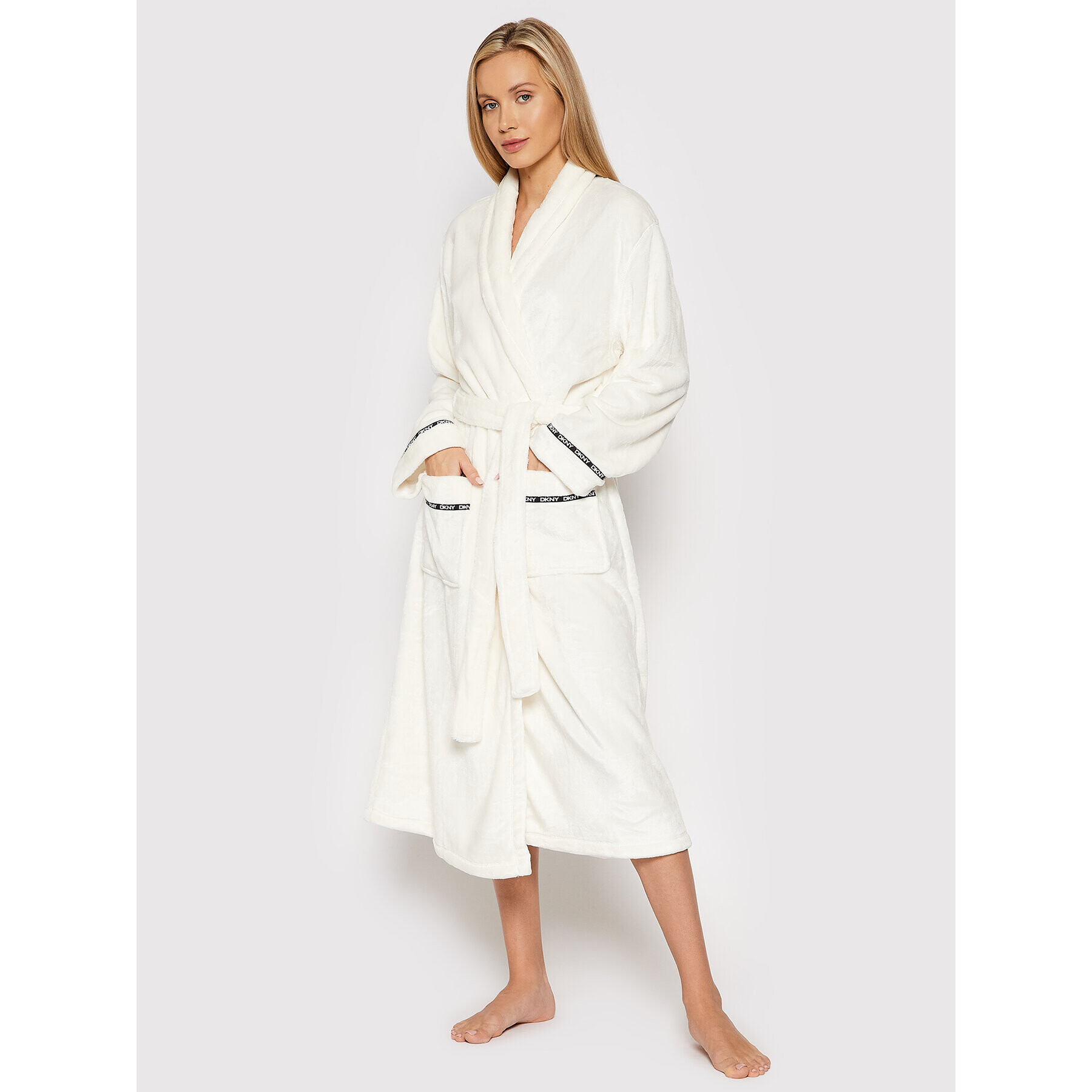 DKNY Халат YI2222498F Бял - Pepit.bg