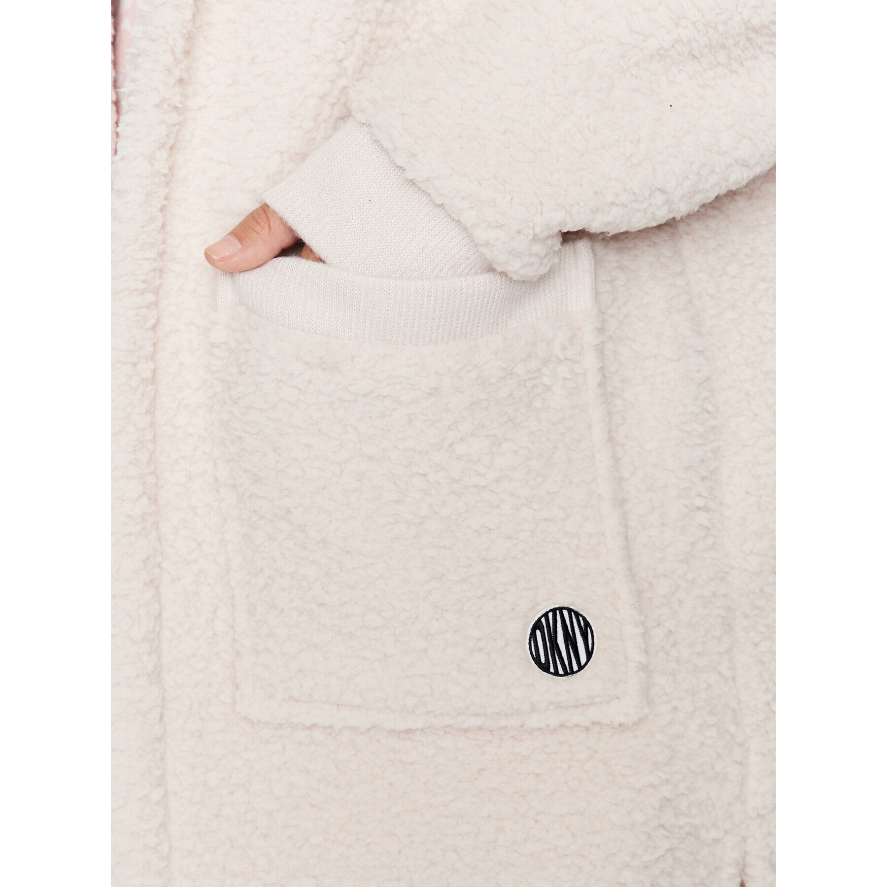 DKNY Халат YI2022599 Бежов Relaxed Fit - Pepit.bg