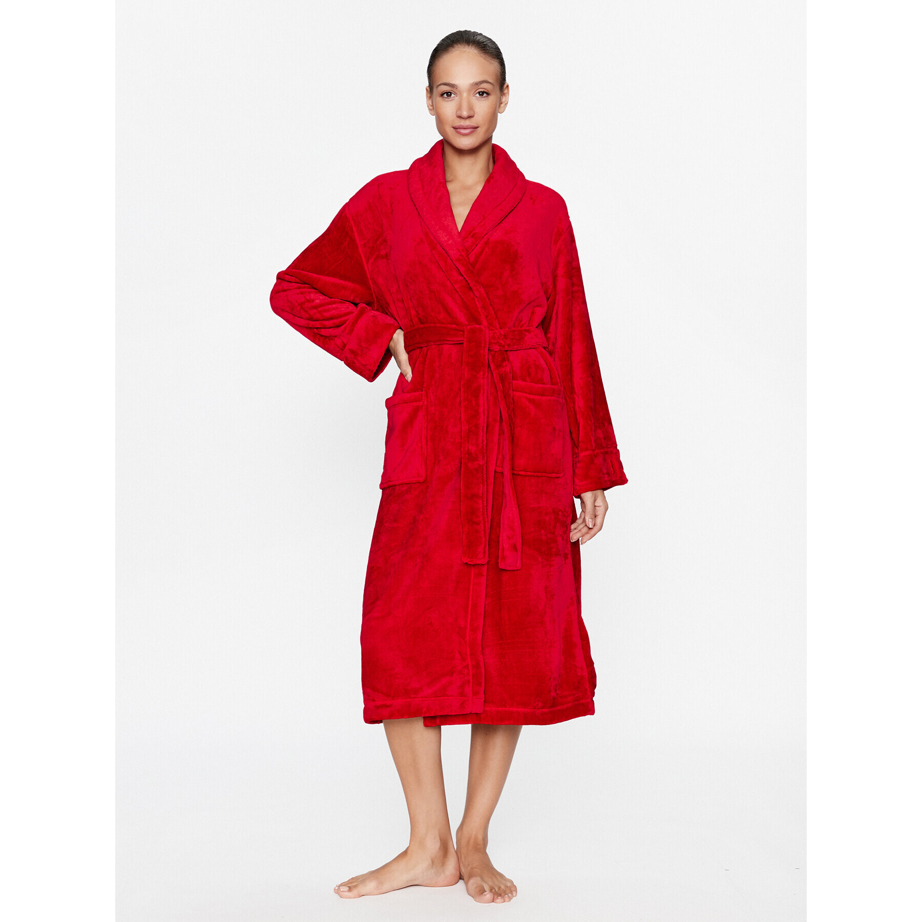 DKNY Халат YI2022688F Червен Regular Fit - Pepit.bg