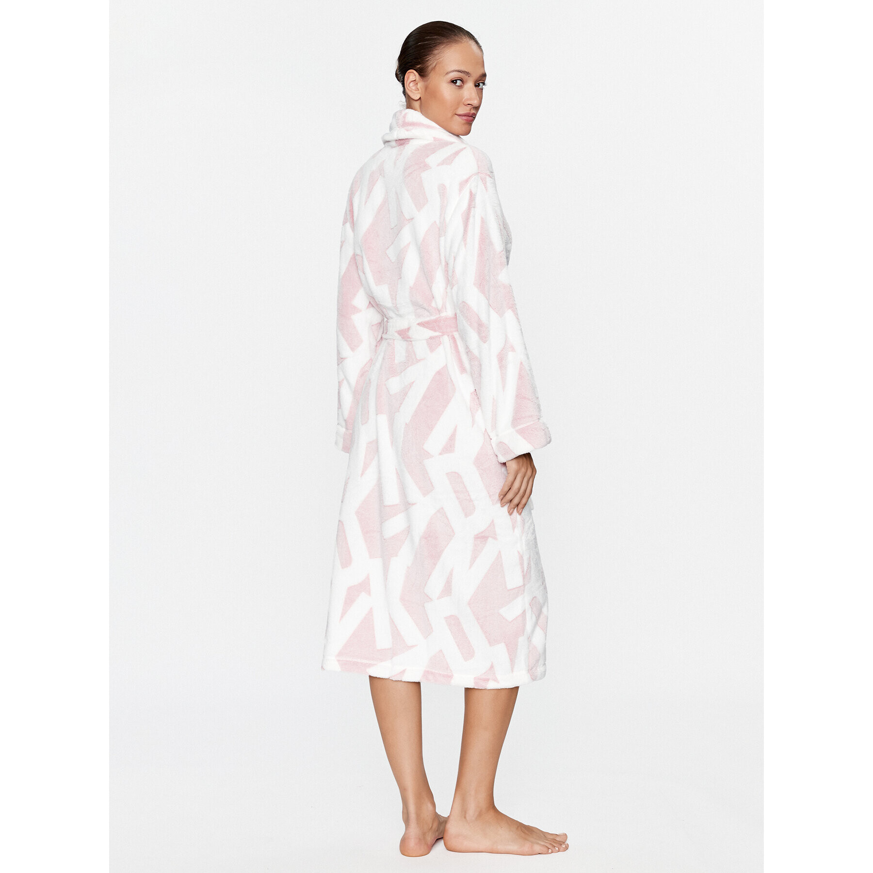 DKNY Халат YI2522688F Бял Regular Fit - Pepit.bg