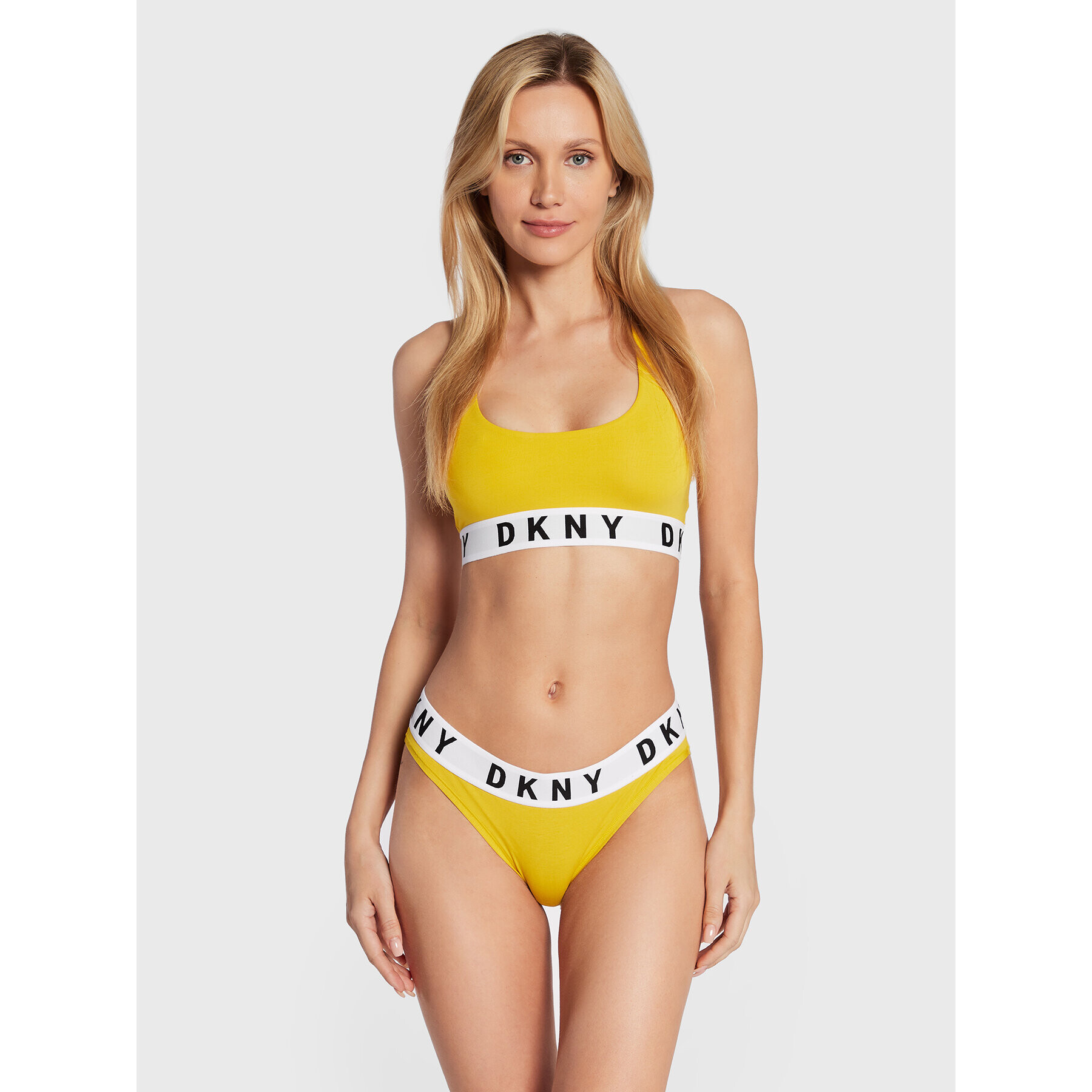 DKNY Класически дамски бикини DK4513 Жълт - Pepit.bg