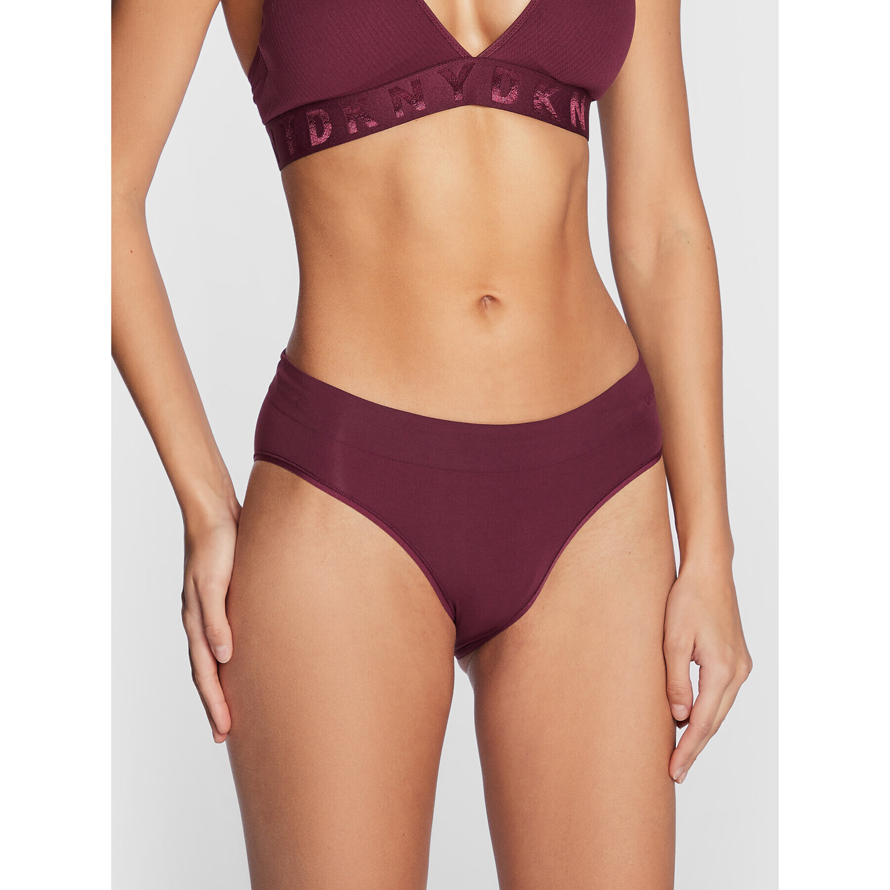 DKNY Класически дамски бикини DK5017 Бордо - Pepit.bg