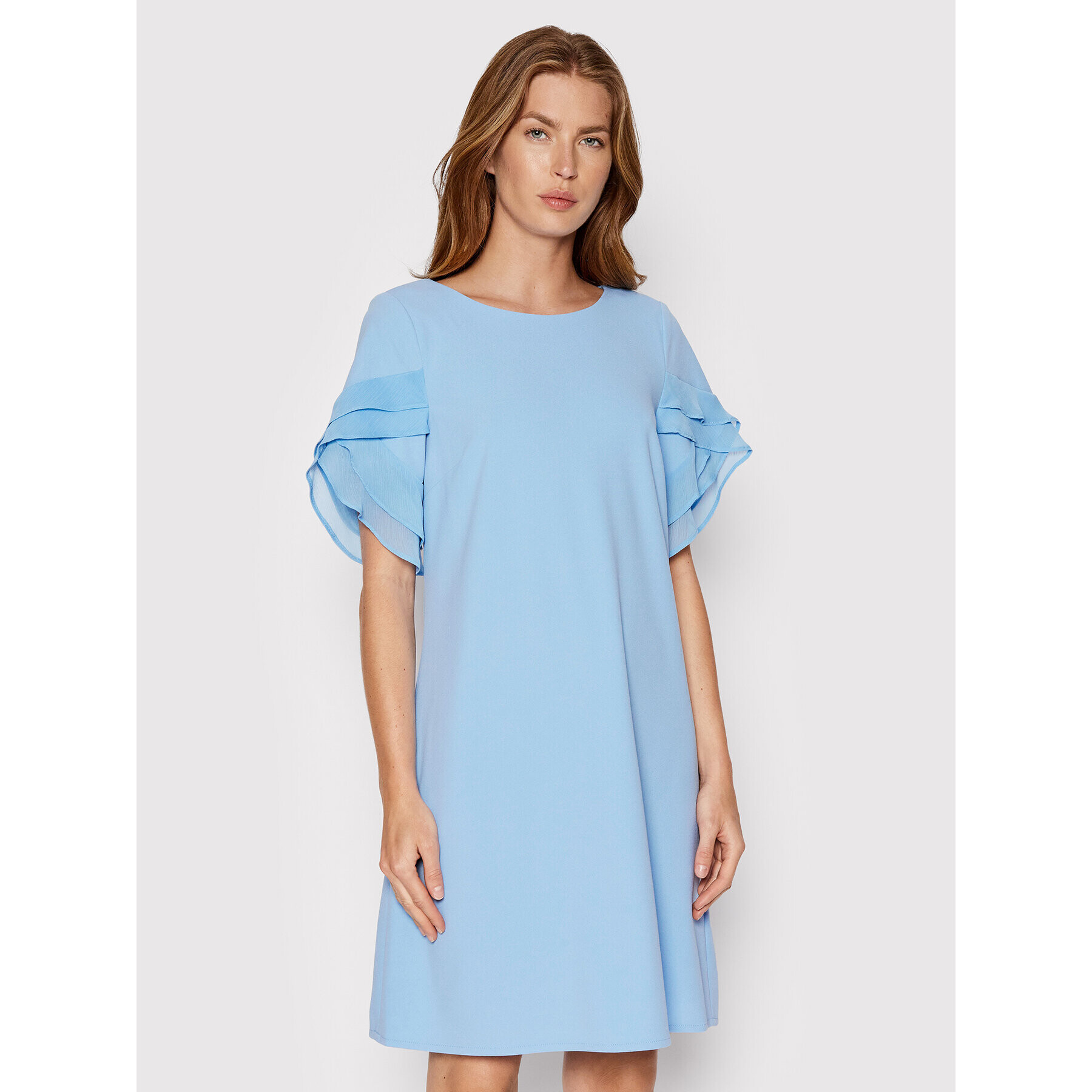 DKNY Коктейлна рокля DD2B1606 Син Regular Fit - Pepit.bg