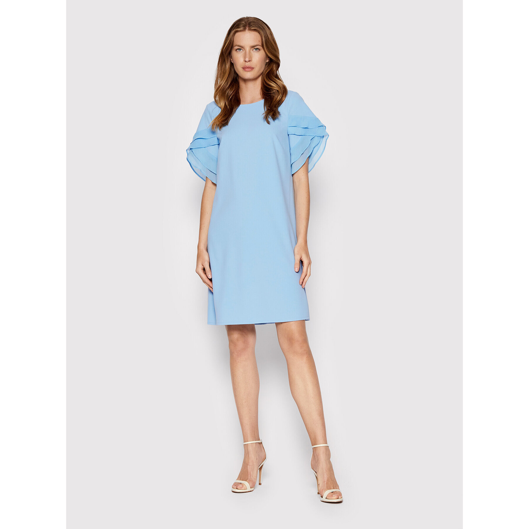 DKNY Коктейлна рокля DD2B1606 Син Regular Fit - Pepit.bg
