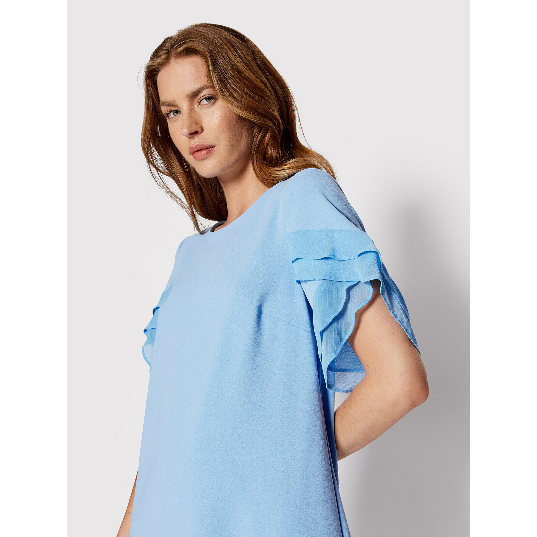 DKNY Коктейлна рокля DD2B1606 Син Regular Fit - Pepit.bg