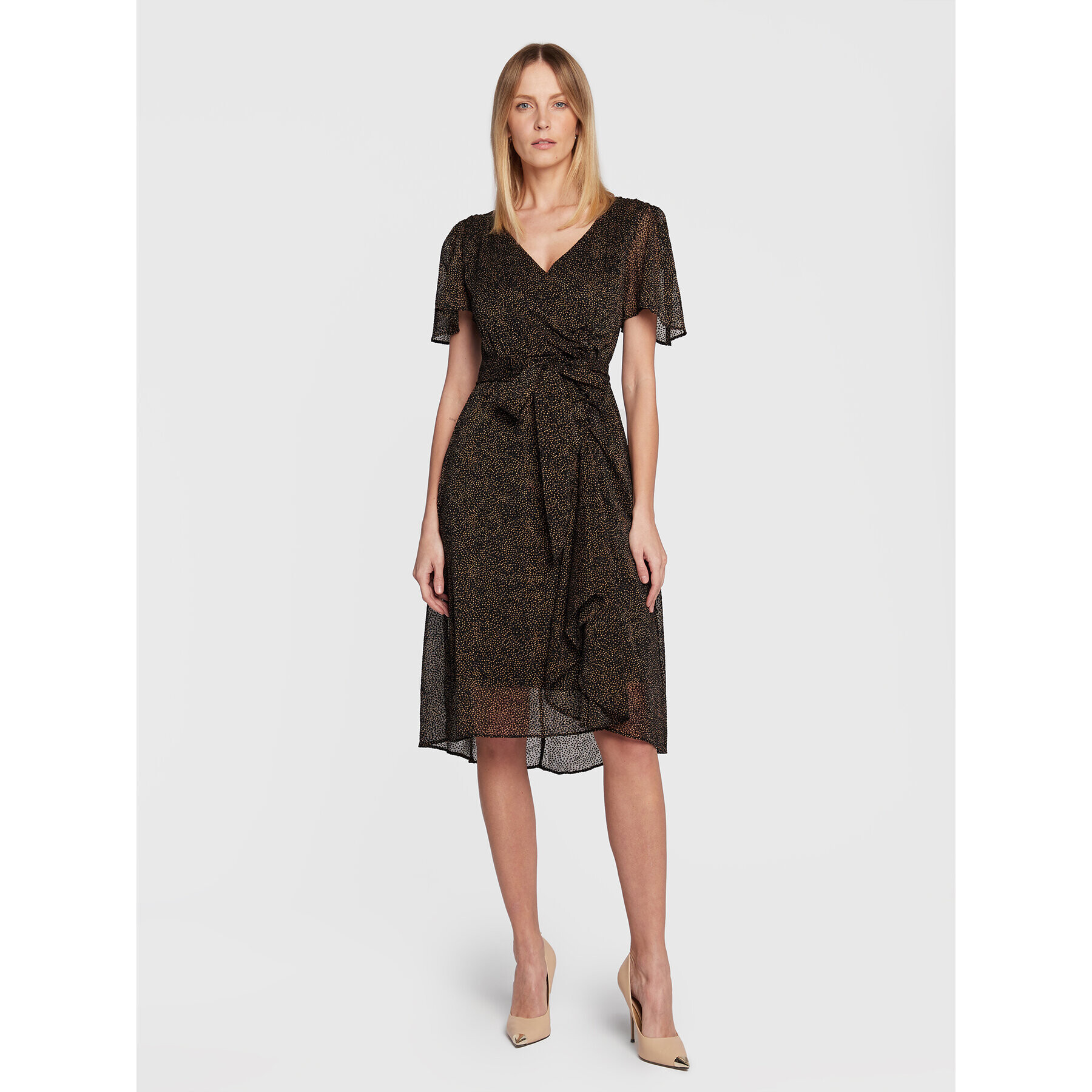 DKNY Коктейлна рокля DD2G3155 Черен Regular Fit - Pepit.bg
