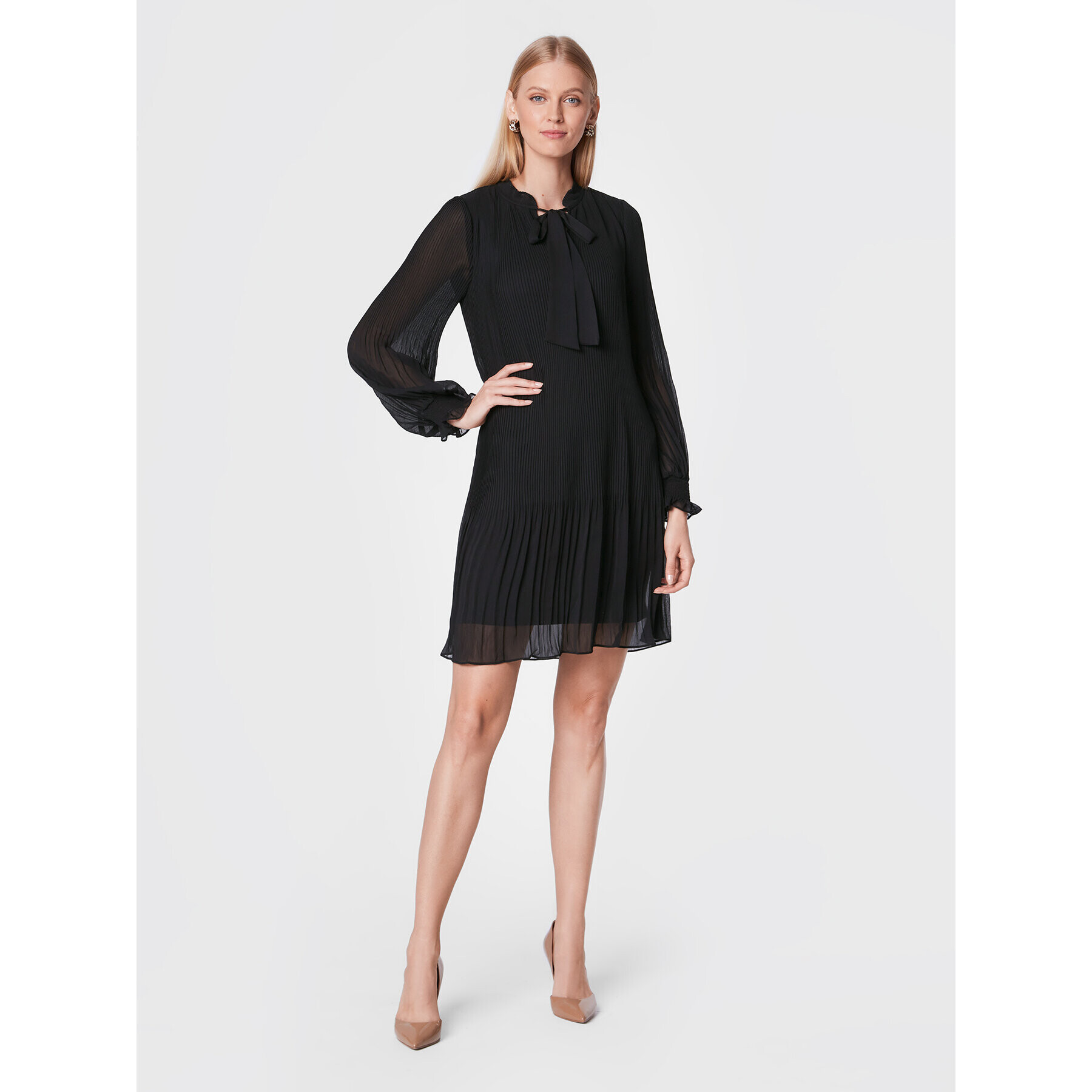 DKNY Коктейлна рокля DD2G7489 Черен Regular Fit - Pepit.bg