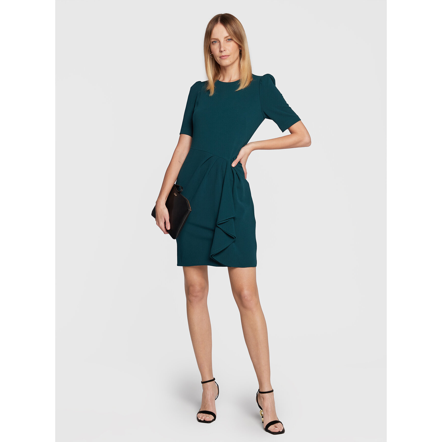 DKNY Коктейлна рокля DD2H1166 Зелен Regular Fit - Pepit.bg