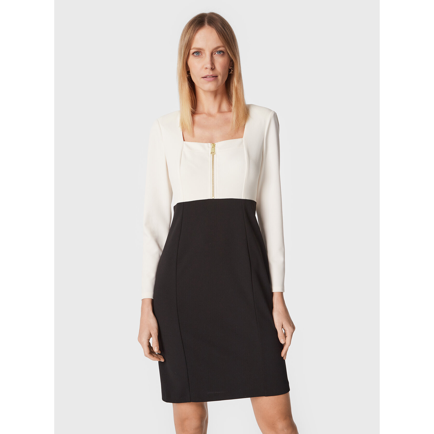 DKNY Коктейлна рокля DD2J1378 Черен Regular Fit - Pepit.bg