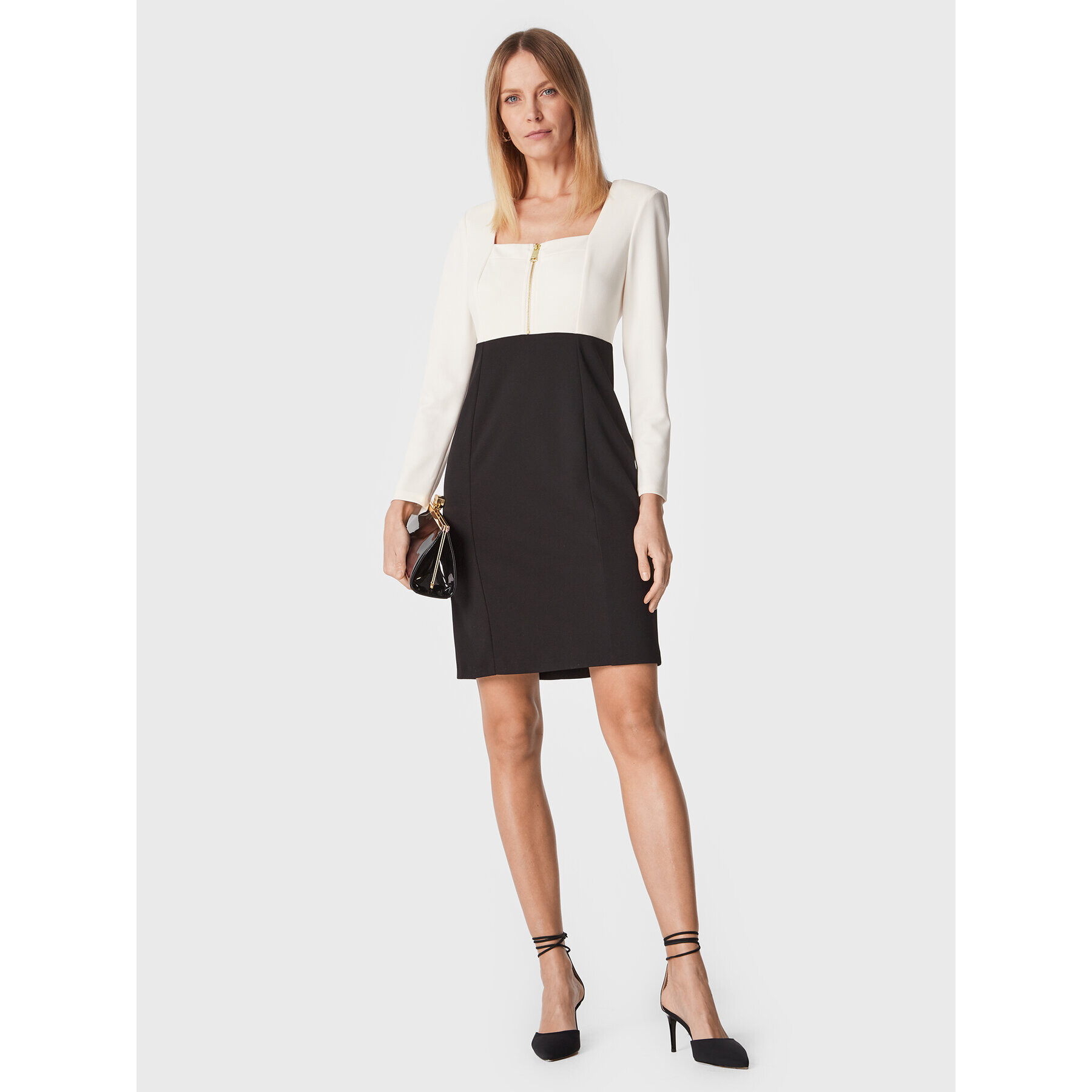 DKNY Коктейлна рокля DD2J1378 Черен Regular Fit - Pepit.bg