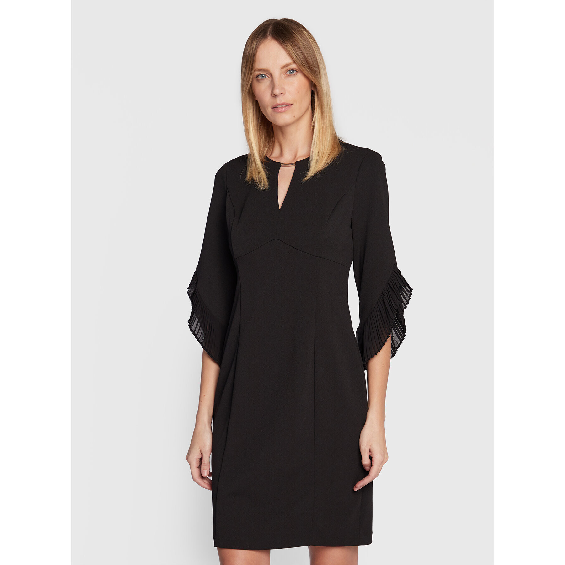 DKNY Коктейлна рокля DD2J2249 Черен Regular Fit - Pepit.bg