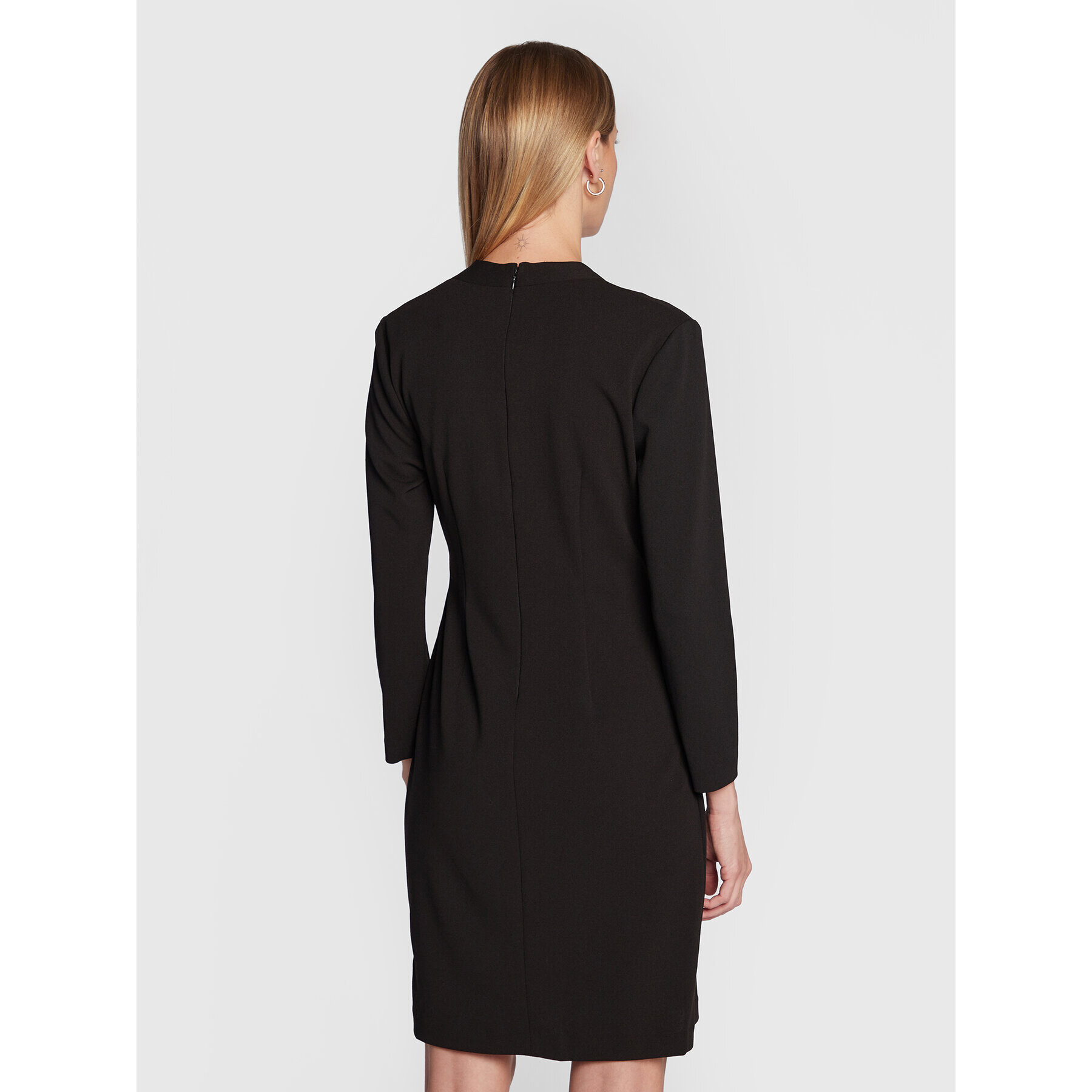 DKNY Коктейлна рокля DD2JR196 Черен Regular Fit - Pepit.bg