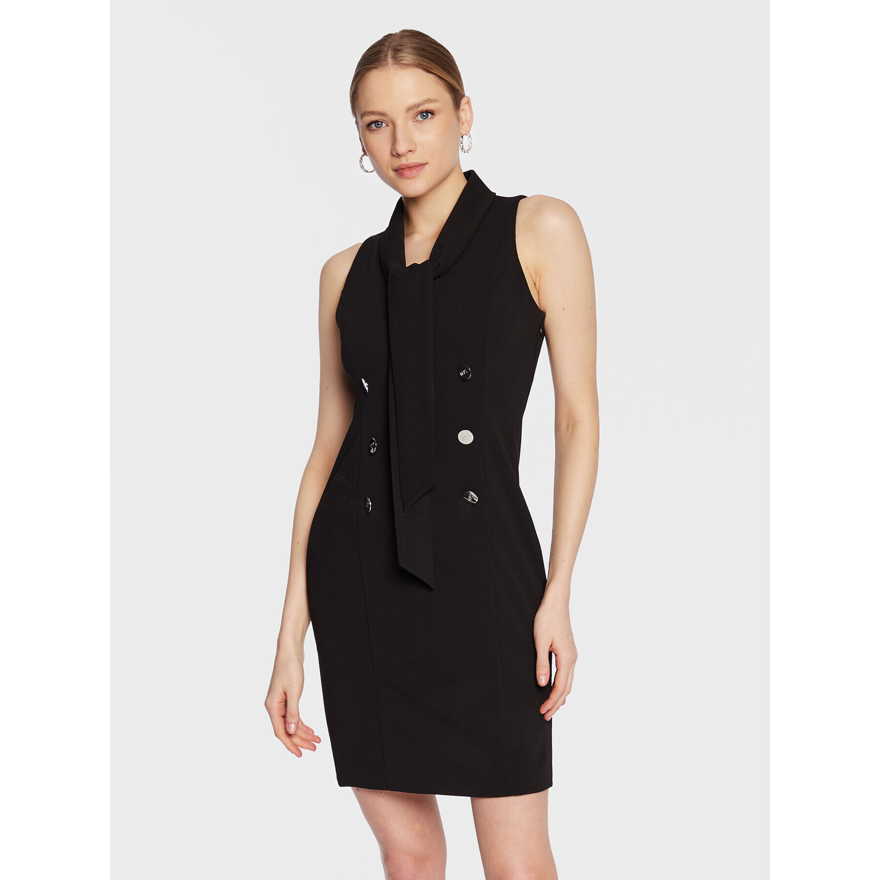 DKNY Коктейлна рокля DD3A1852 Черен Slim Fit - Pepit.bg