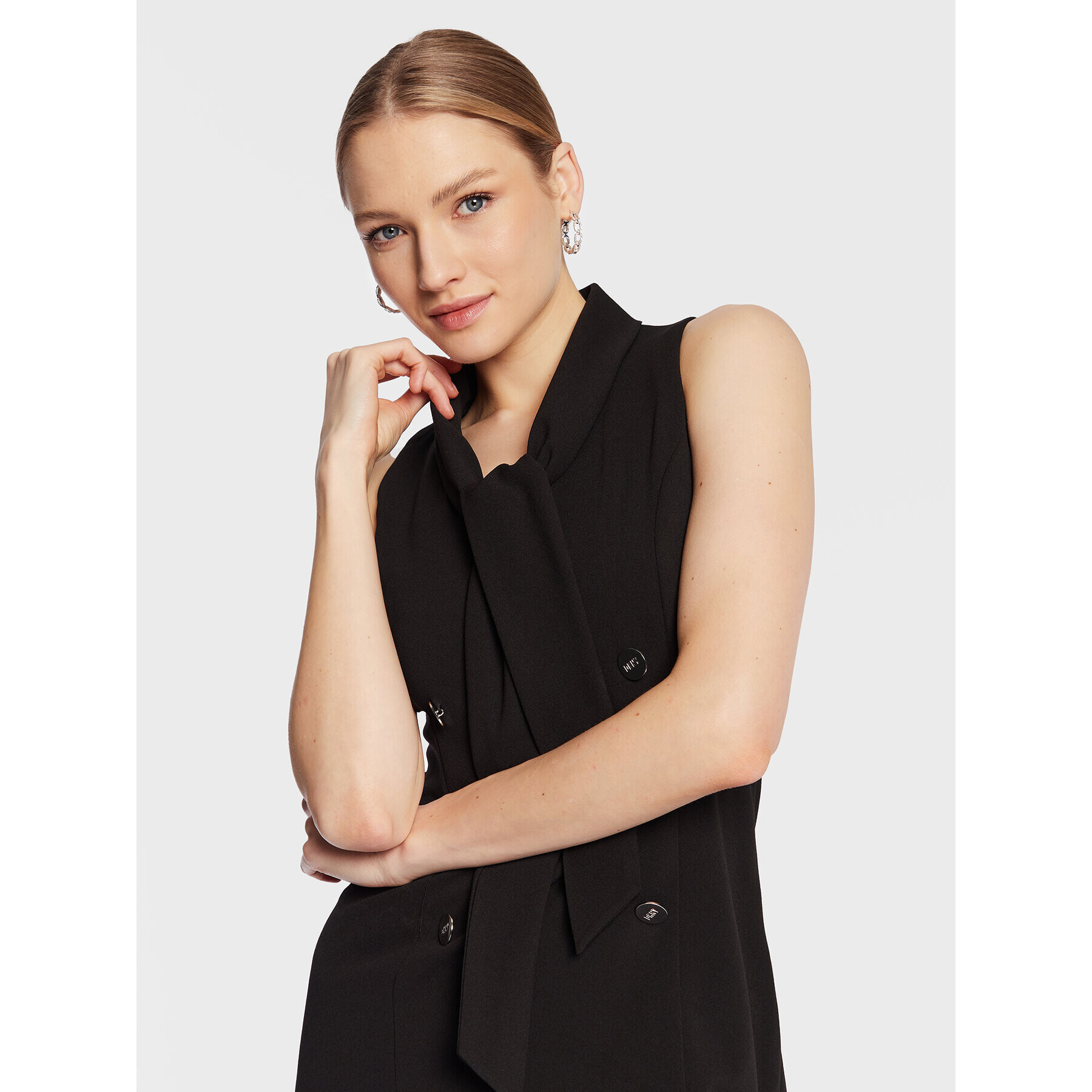 DKNY Коктейлна рокля DD3A1852 Черен Slim Fit - Pepit.bg