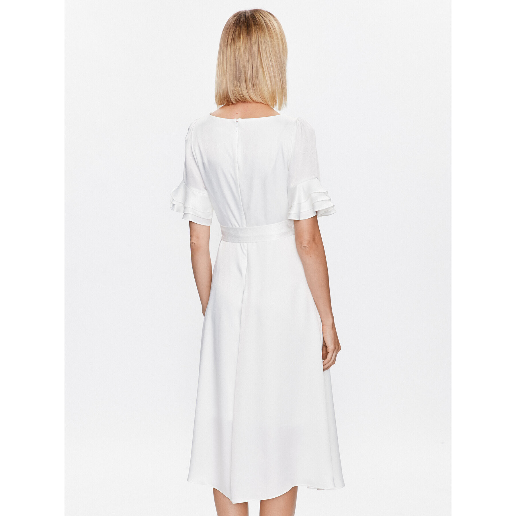 DKNY Коктейлна рокля DD3BM335 Екрю Regular Fit - Pepit.bg